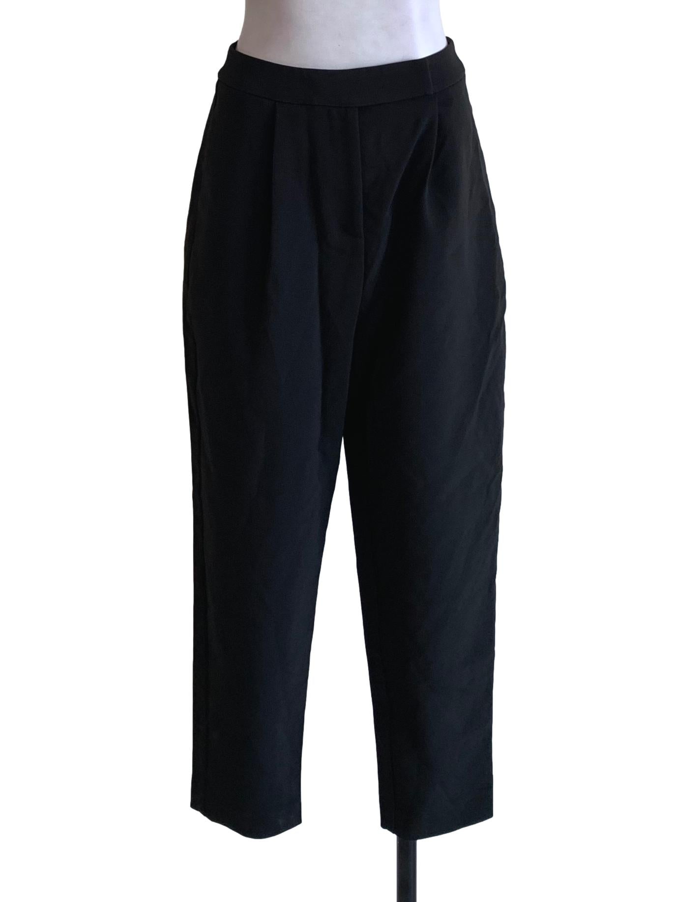 Black Plain Formal Pants LB