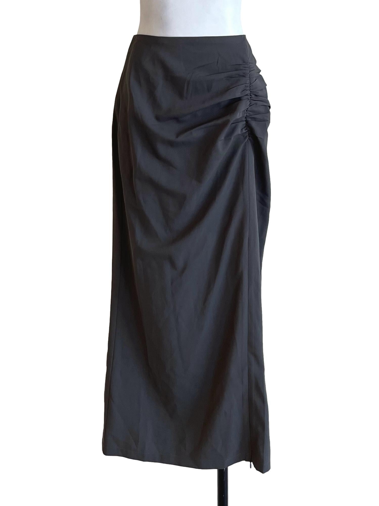 Iron Grey Draped Skirts