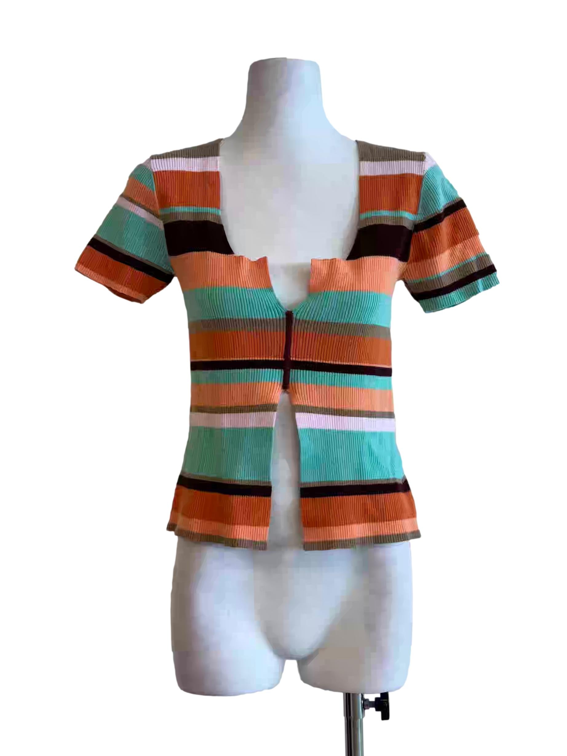 Colourful Stripe Knit Top