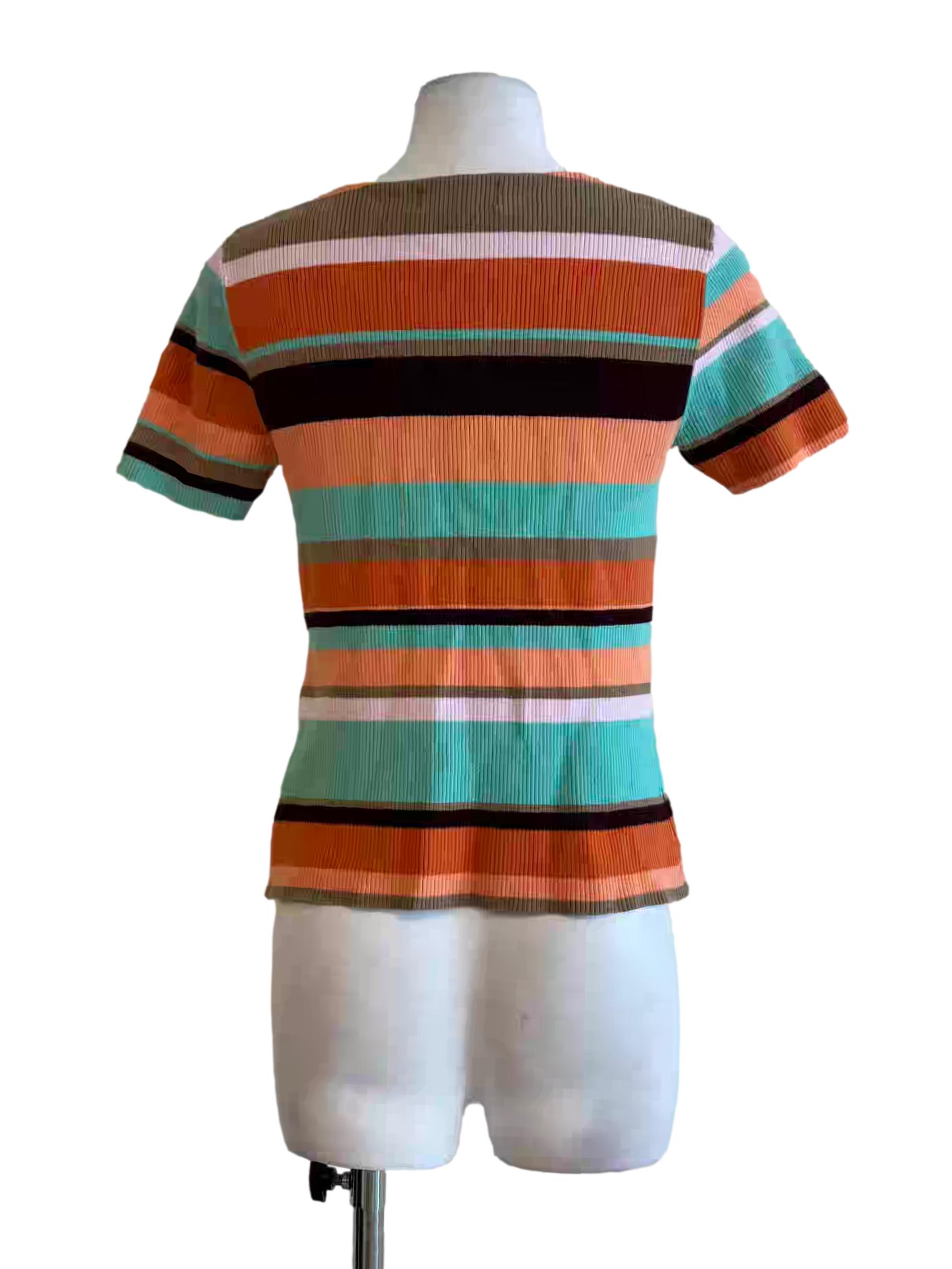 Colourful Stripe Knit Top