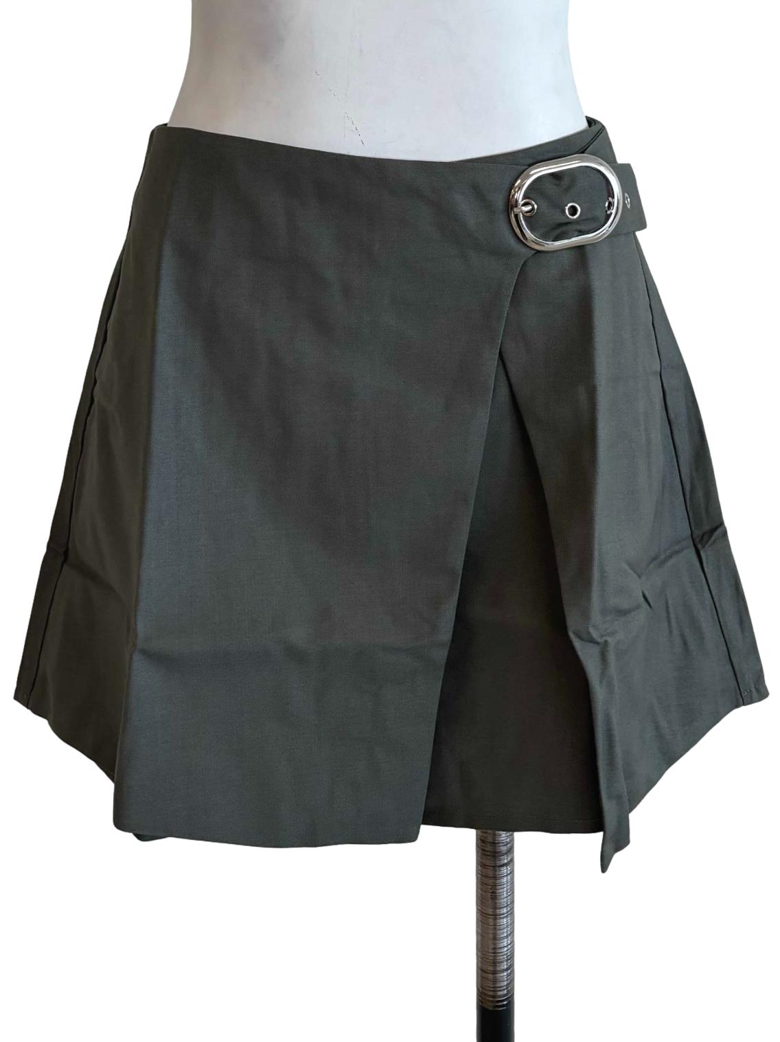 Olive Roma Buckle Skorts