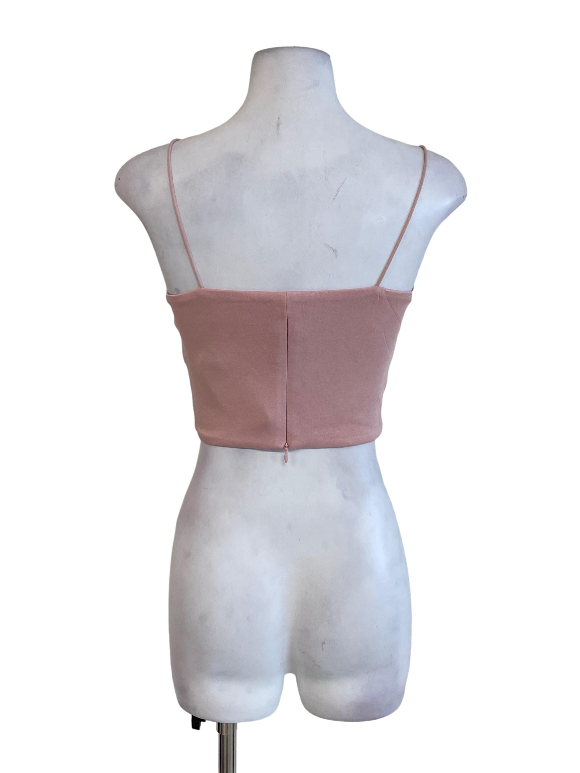Crepe Spaghetti Strap Tube Top