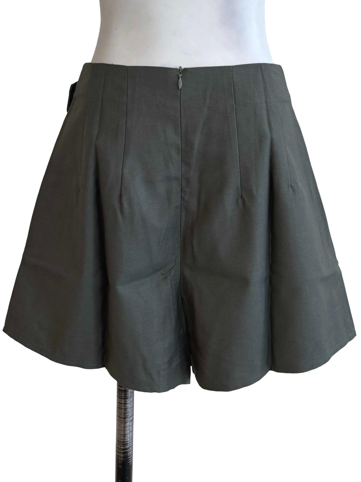Olive Roma Buckle Skorts