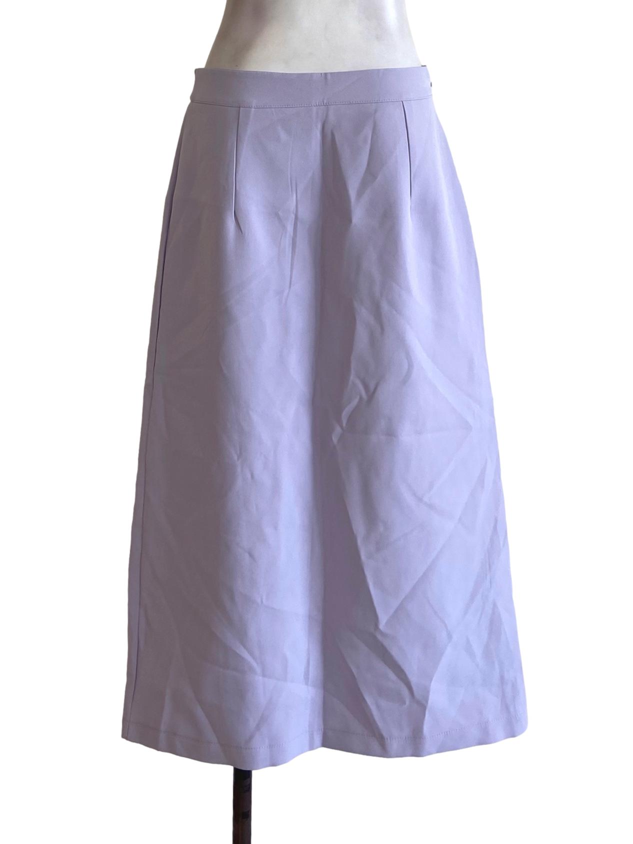 Heather Purple Tube Herringbone Skirt