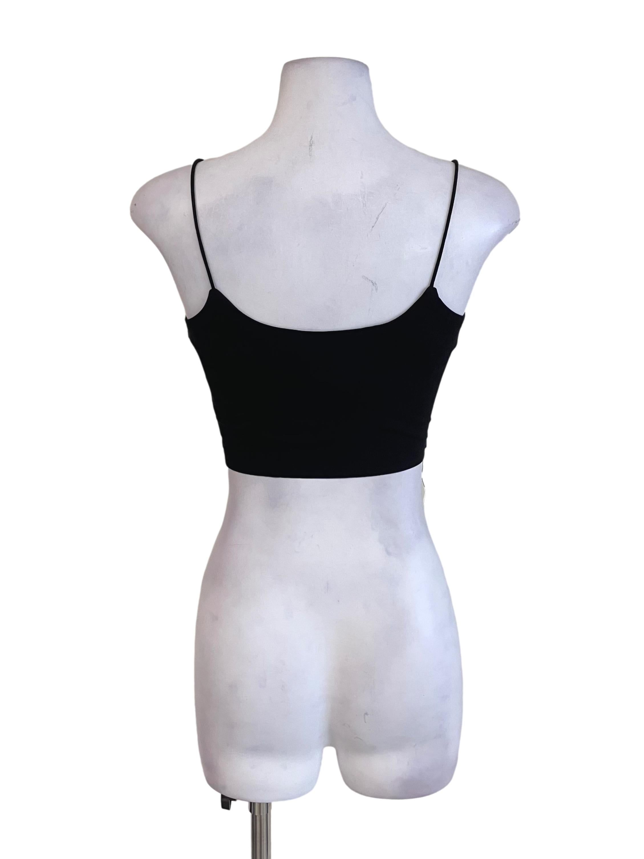 Black Scoop Neck Mini Top
