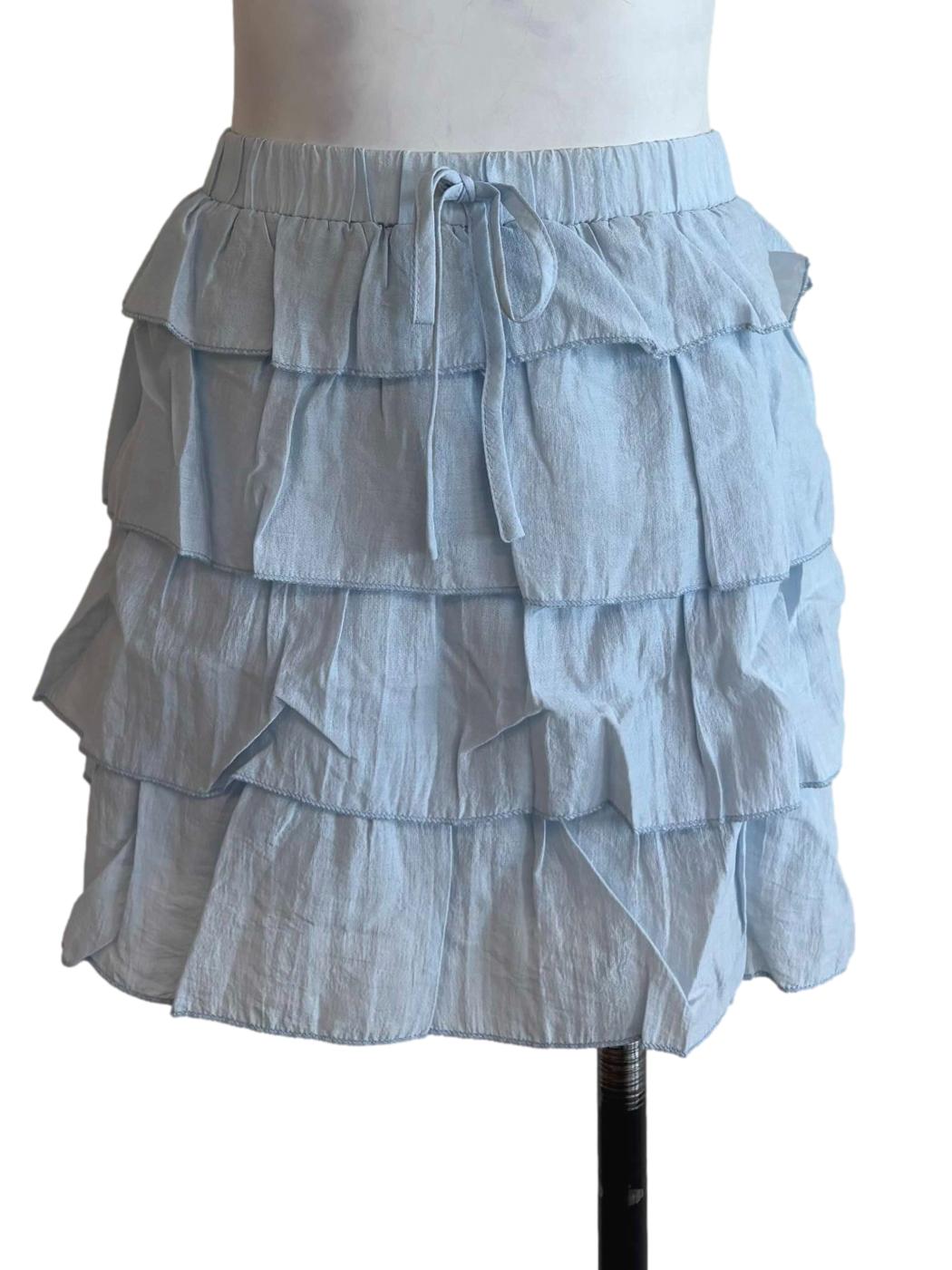 Blue Chiara Tiered Skorts