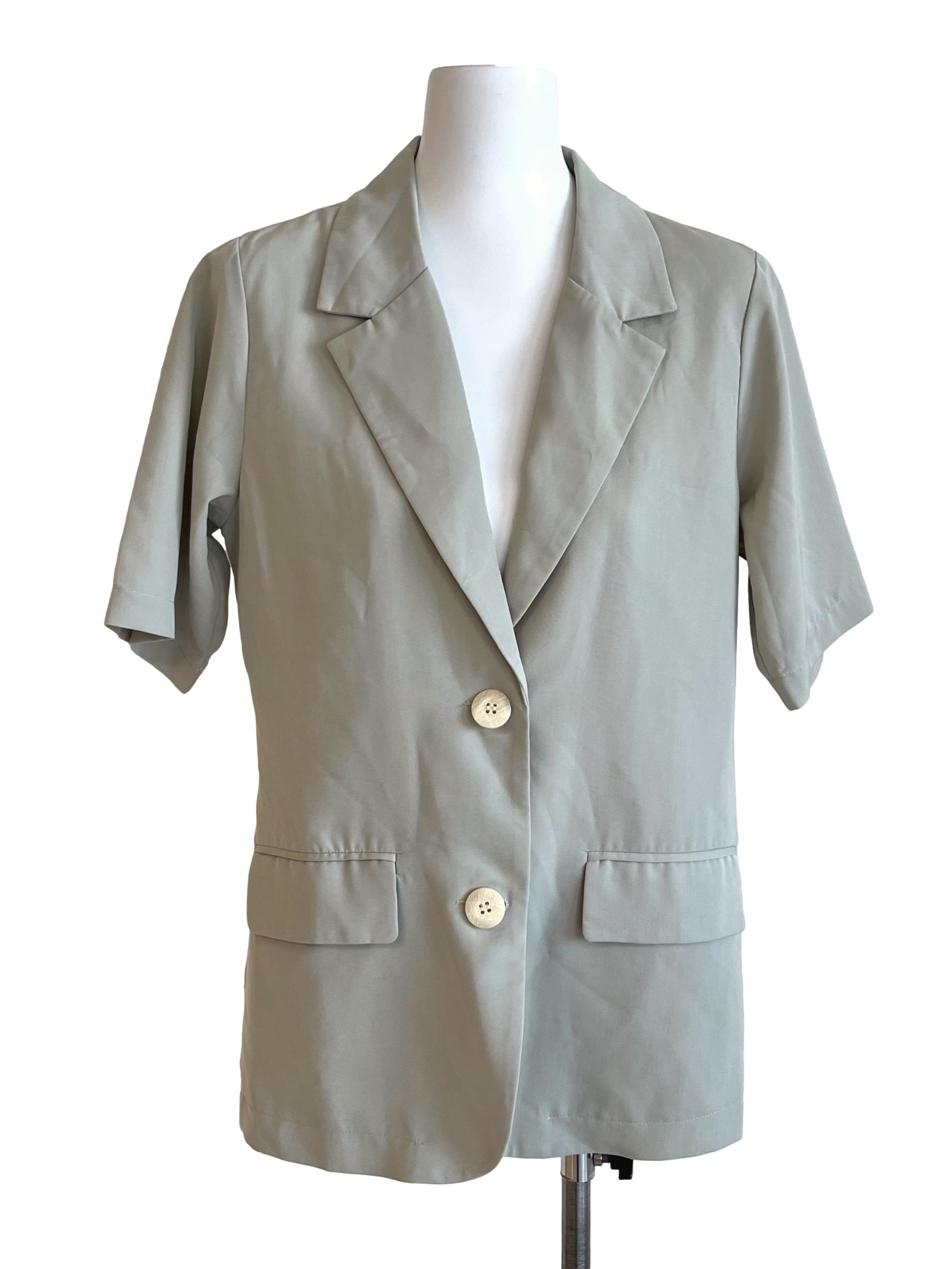 Pistachio Green Short Sleeve Blazers TCL