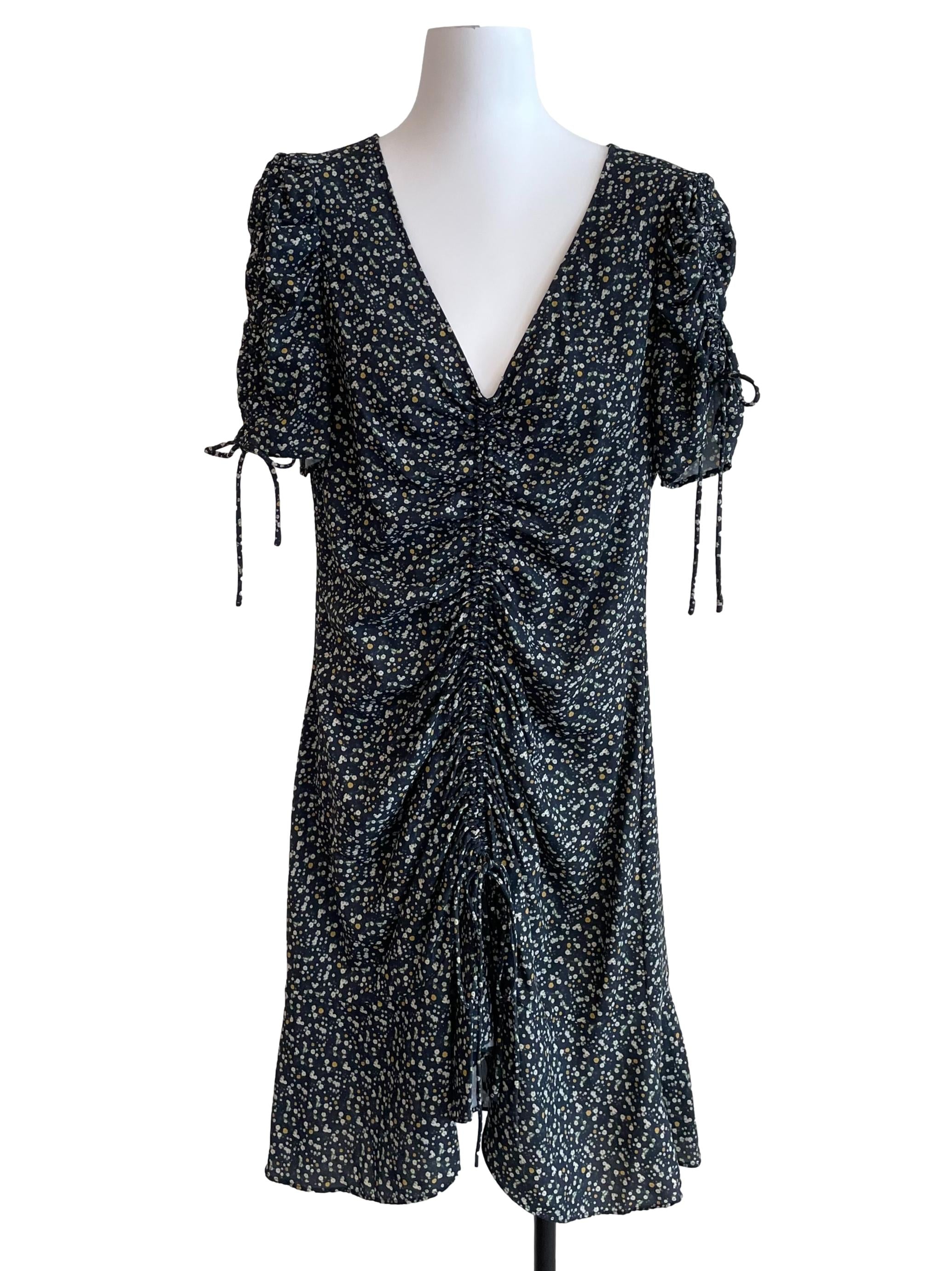 Shadow Floral Scrunch Dress