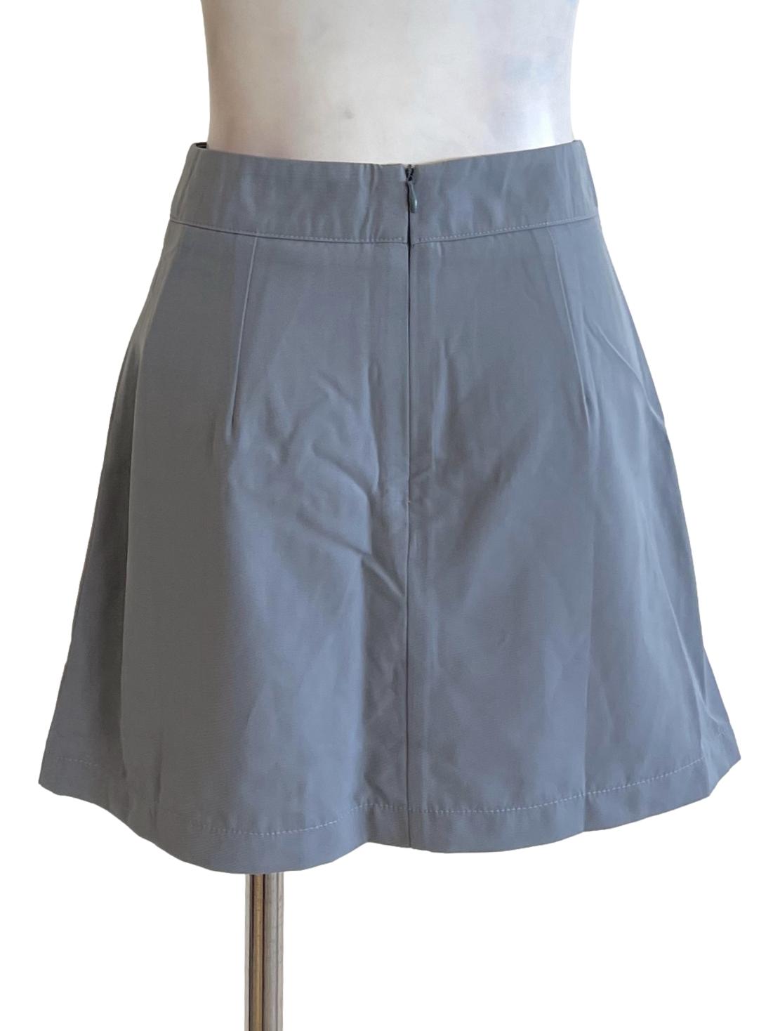 Blue Slate Mini Skirt