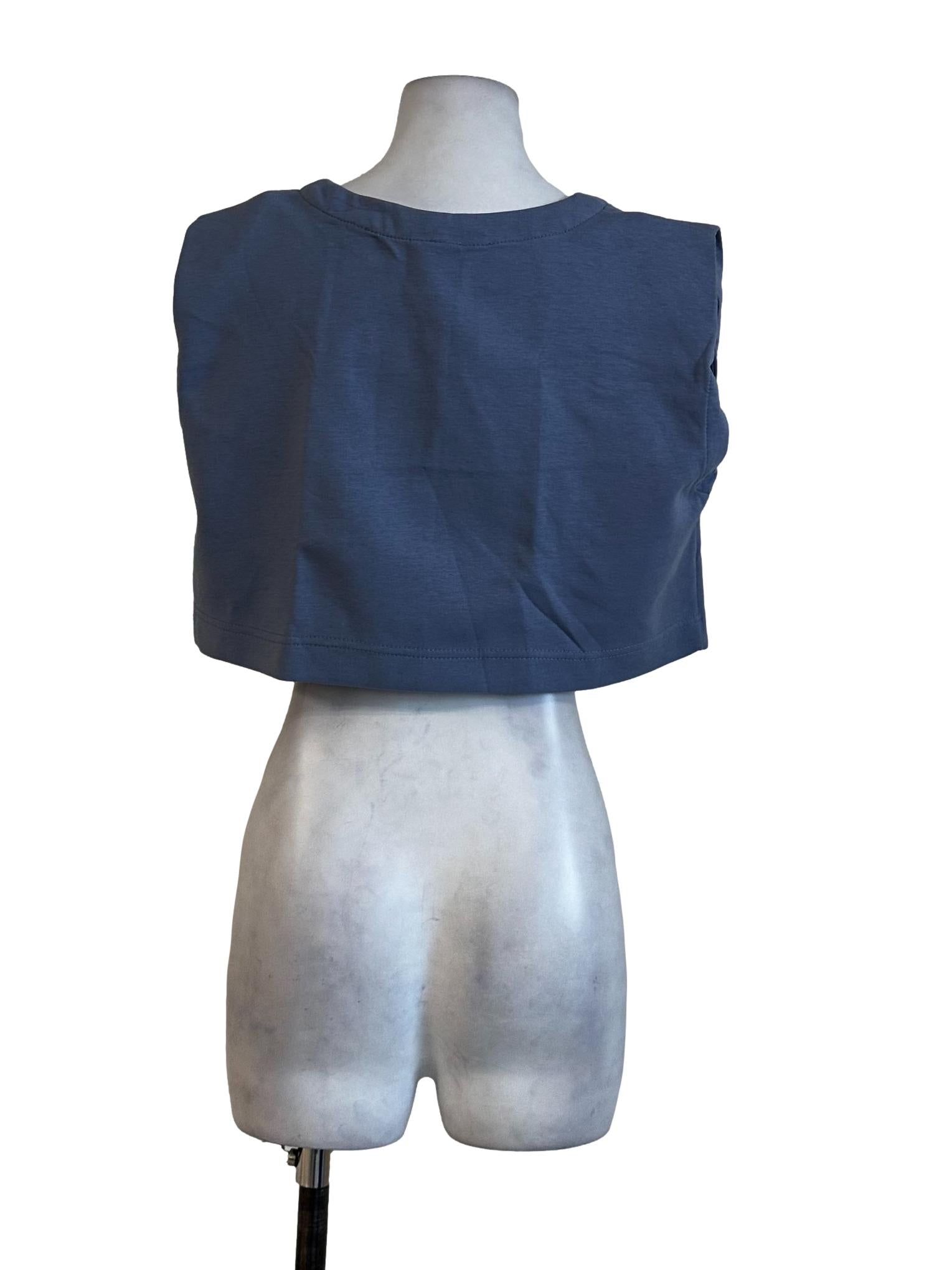 Stone Blue Plain Top