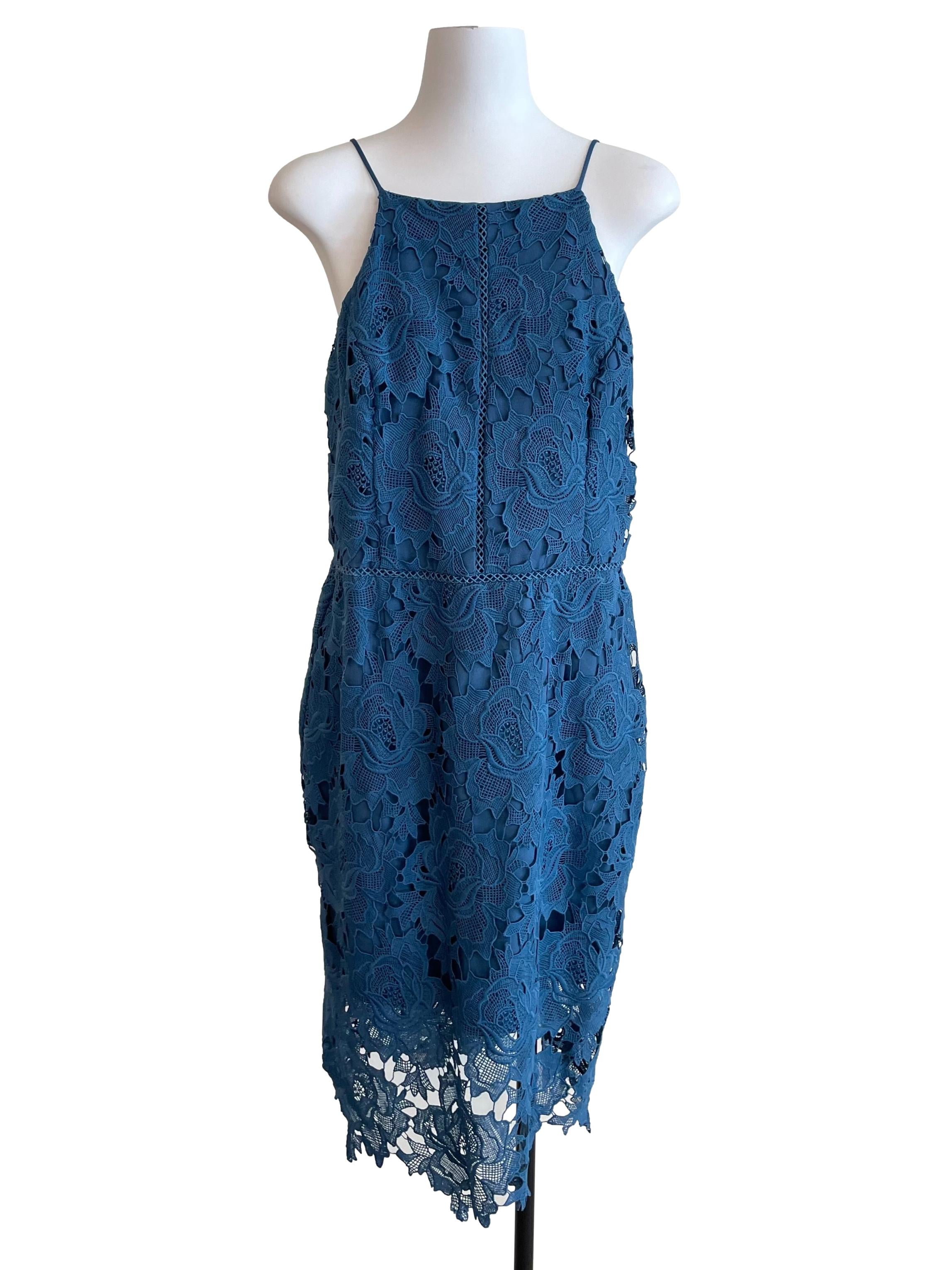 Aegean Embroidery Halter Neck Dress