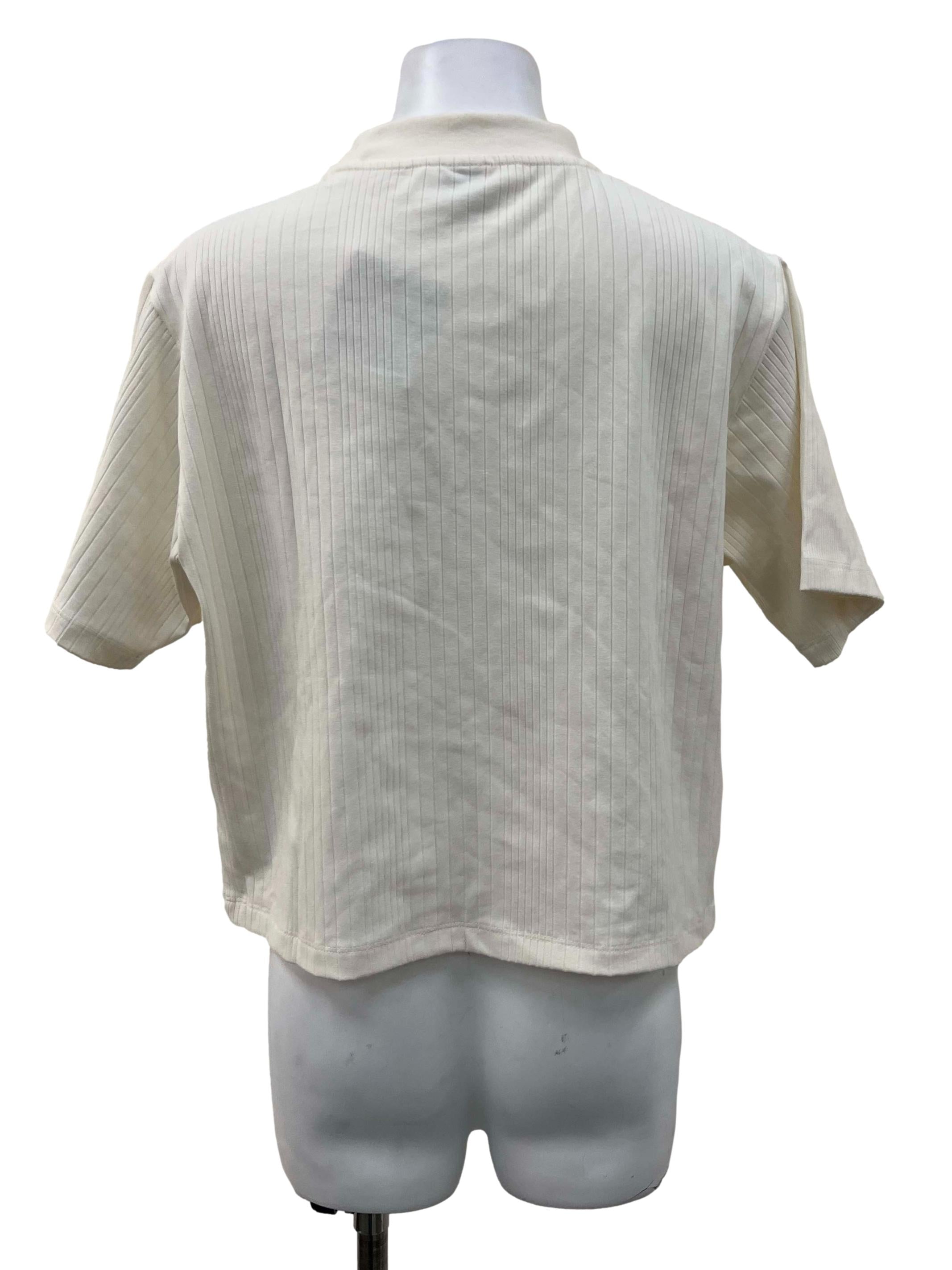 Frosted Ivory Classics Mock Neck Tee