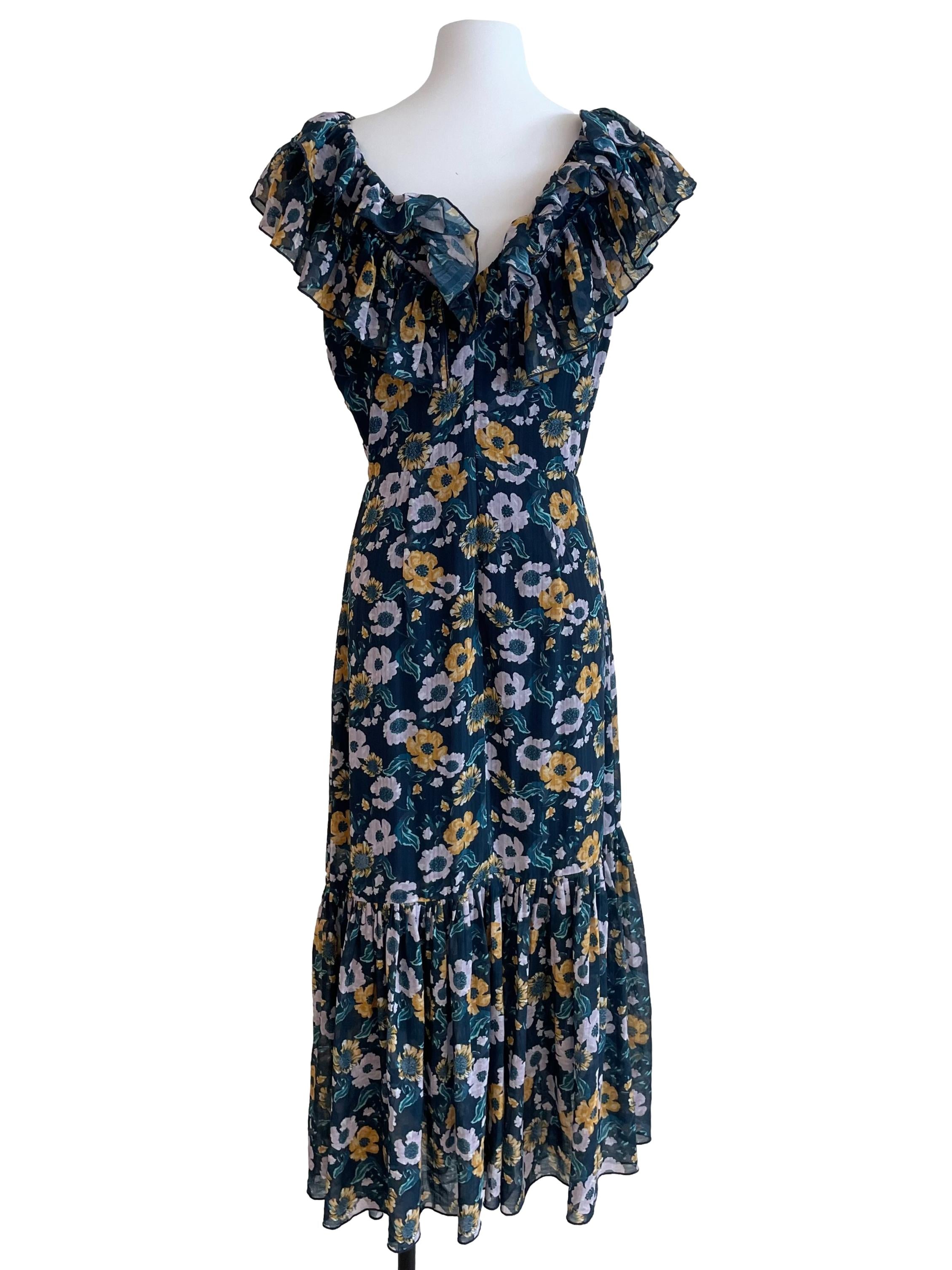 Multicolor Floral Light It Up Midi Dress