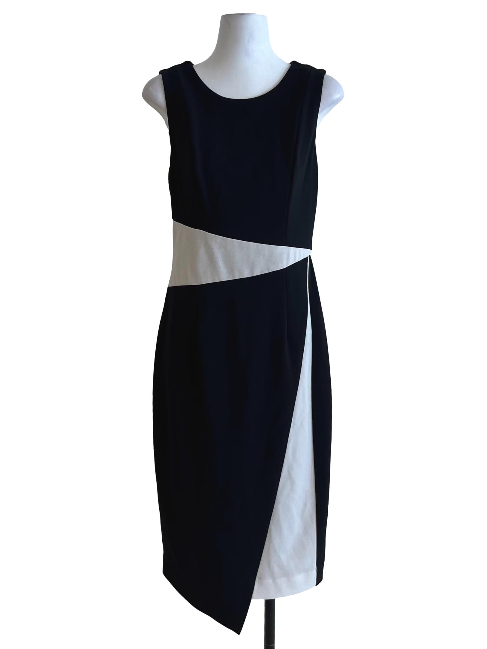Black Jewel Neckline A-Line Dress