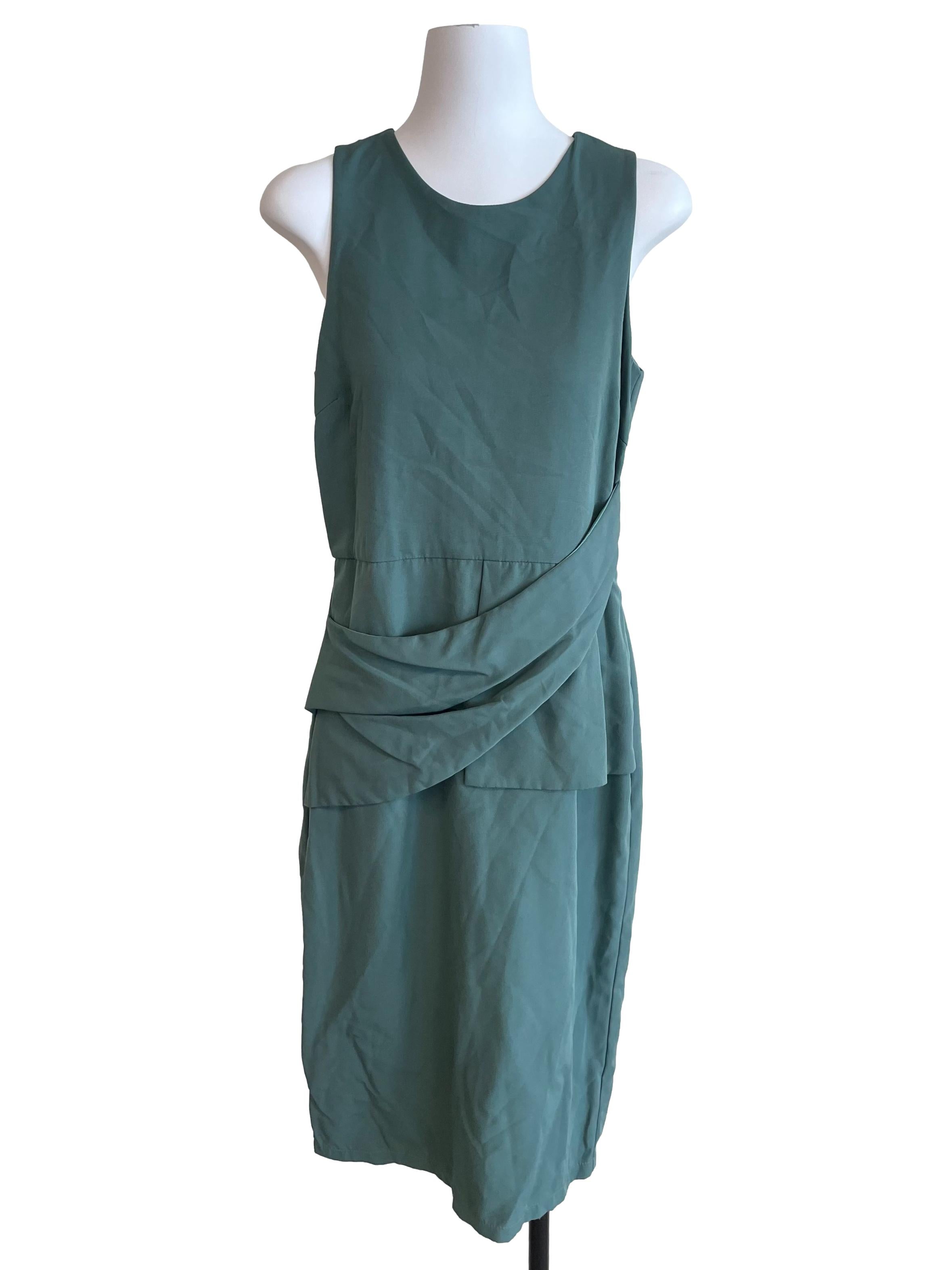 Dusty Fern Overlay Dress
