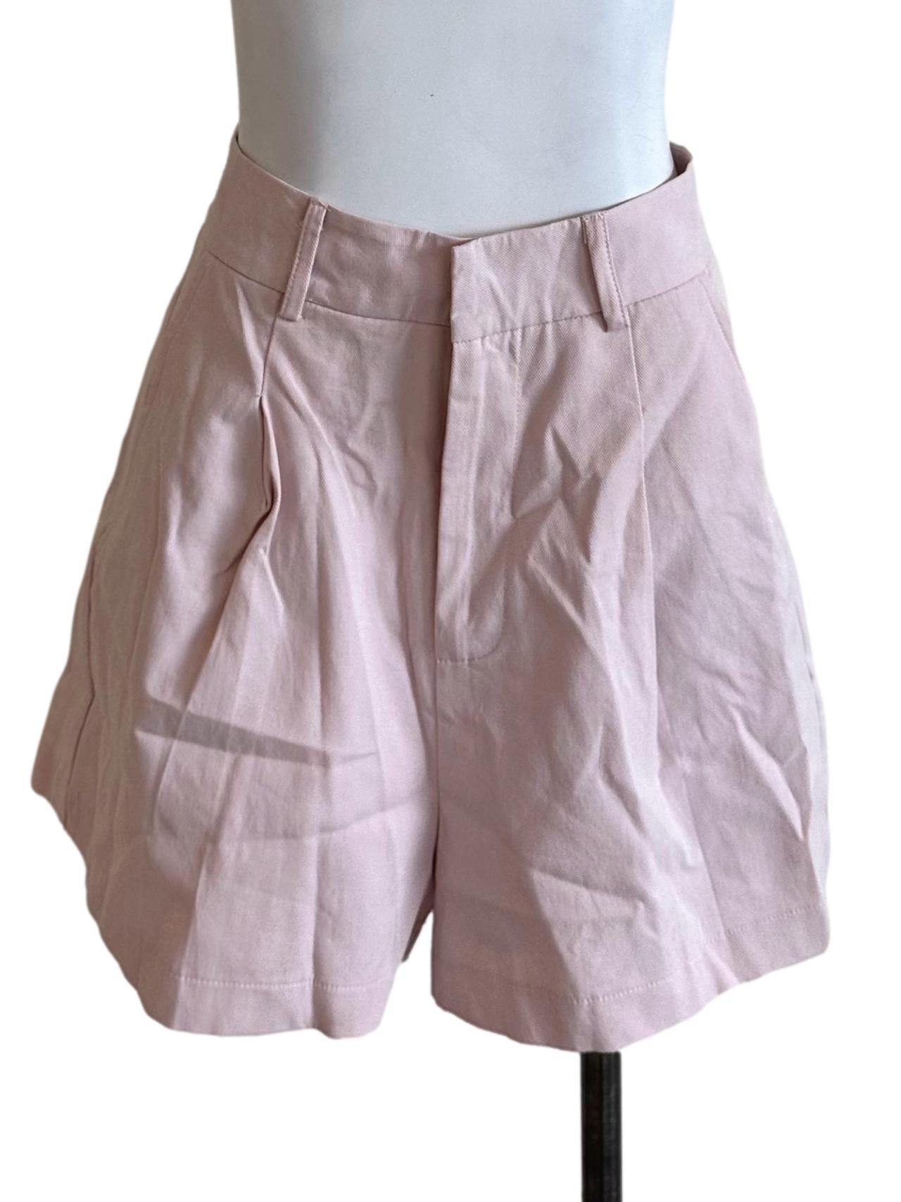 Pale Pink Casual Shorts