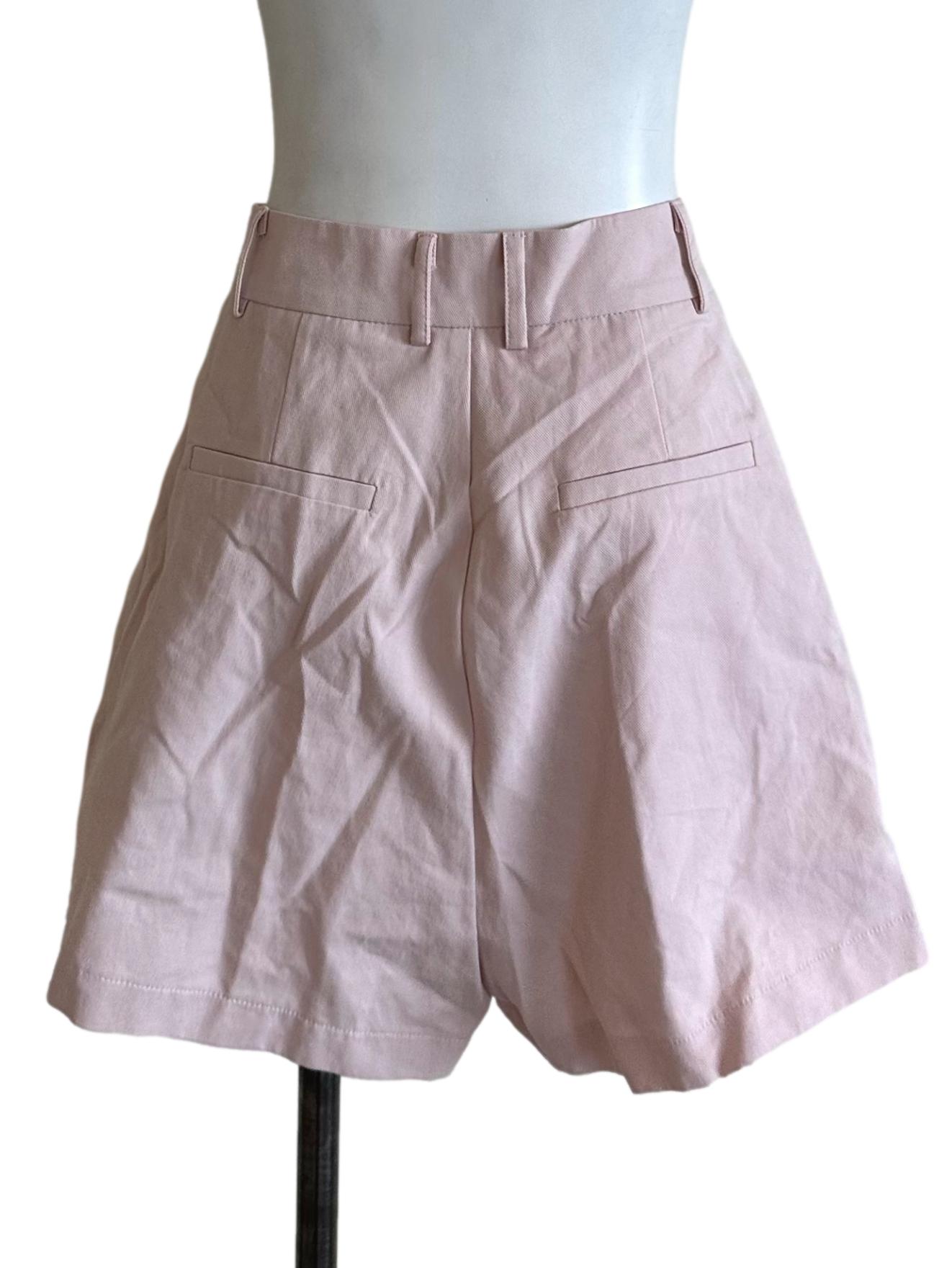 Pale Pink Casual Shorts