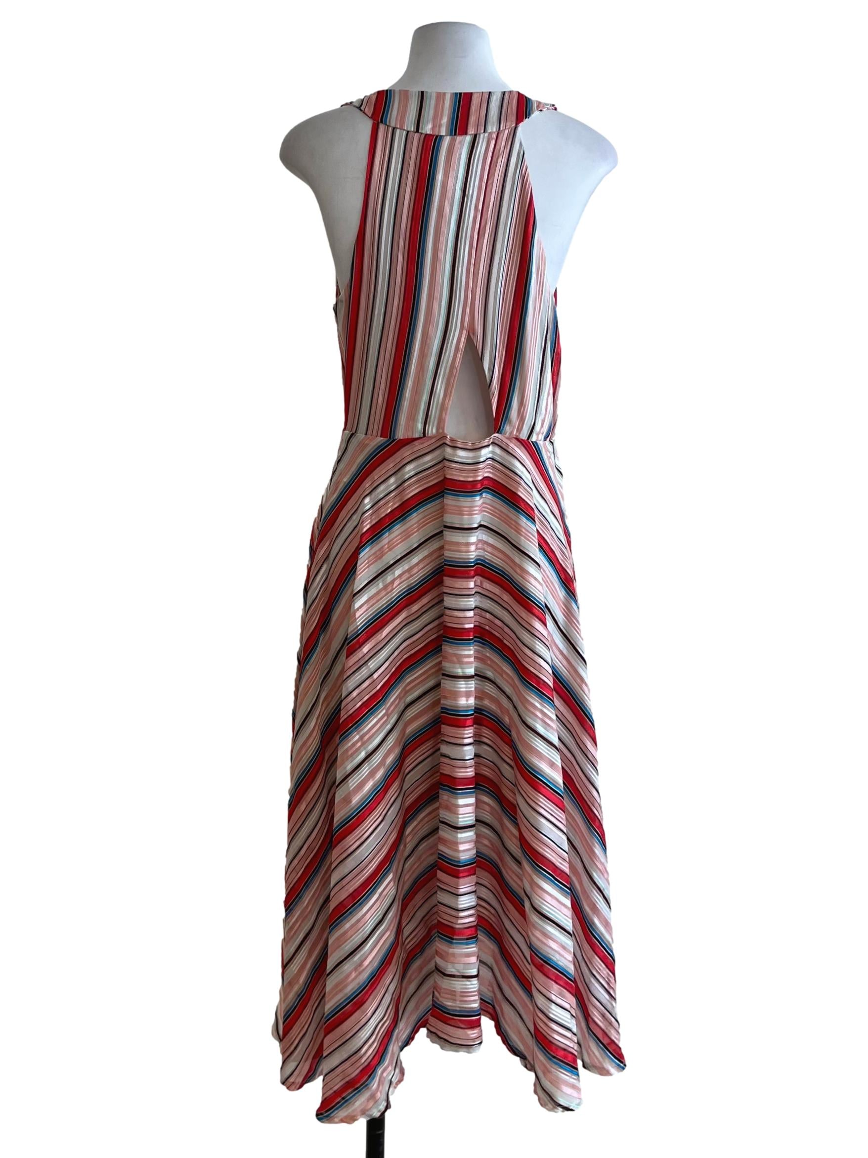 Pink Bengal Stripe A-Line Dress