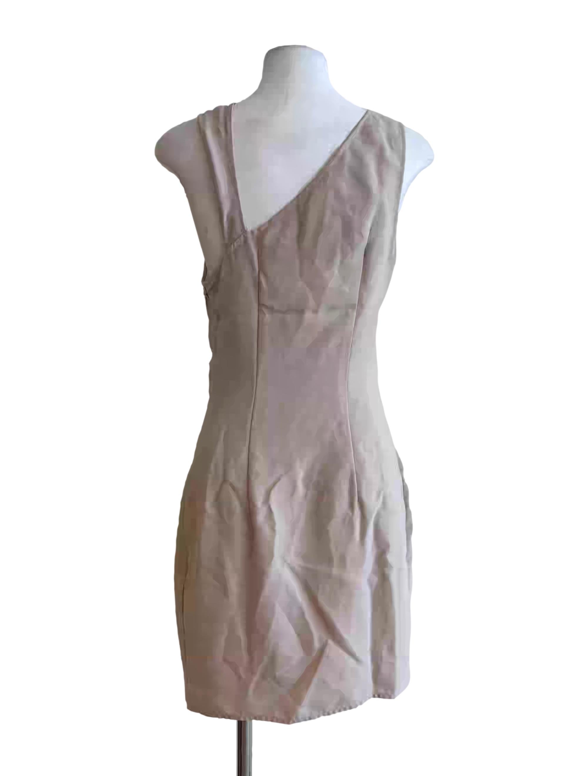 Almond Sleeveless Sheath Dress