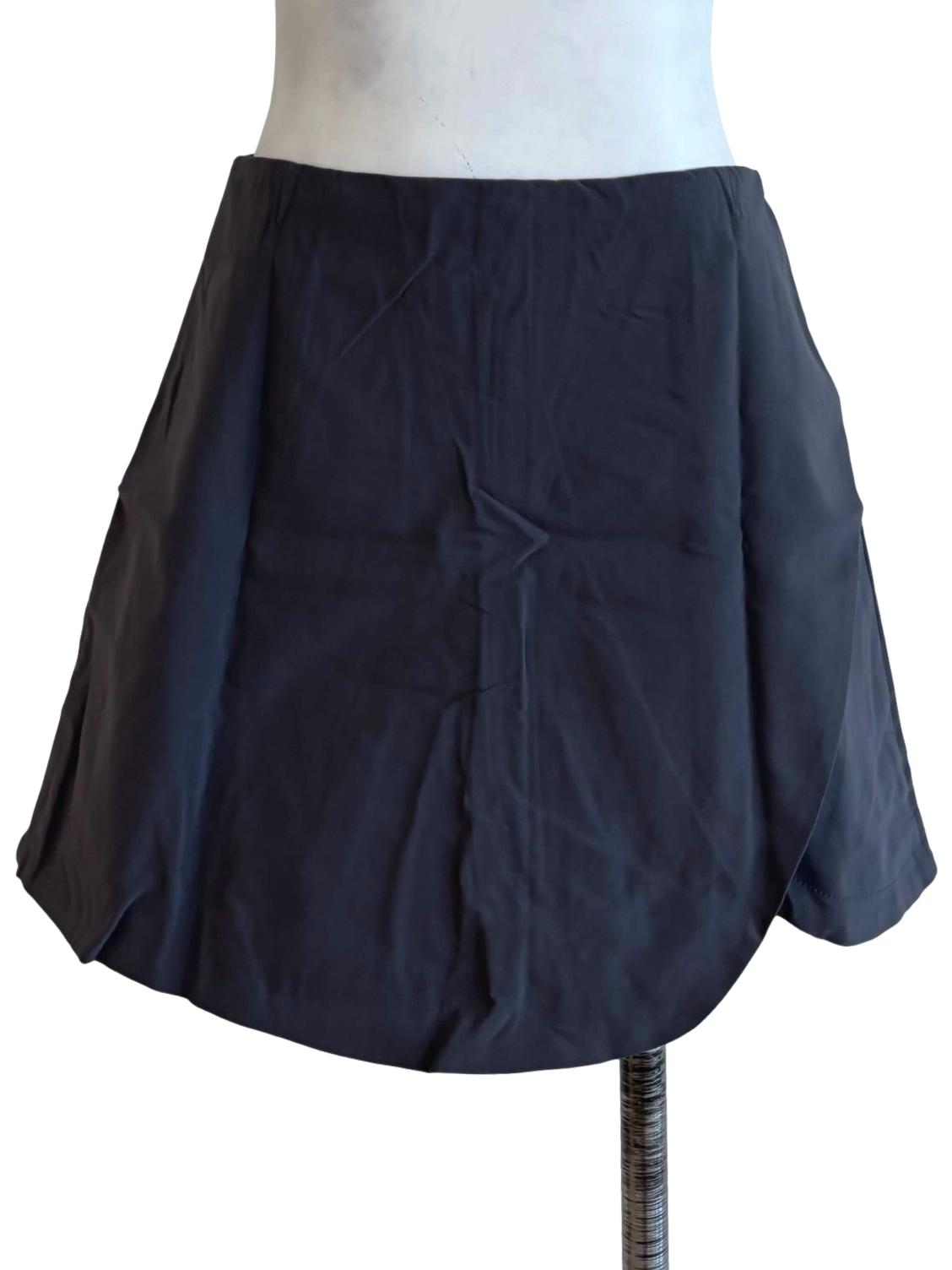 Grey Giovanni Curved Hem Skorts
