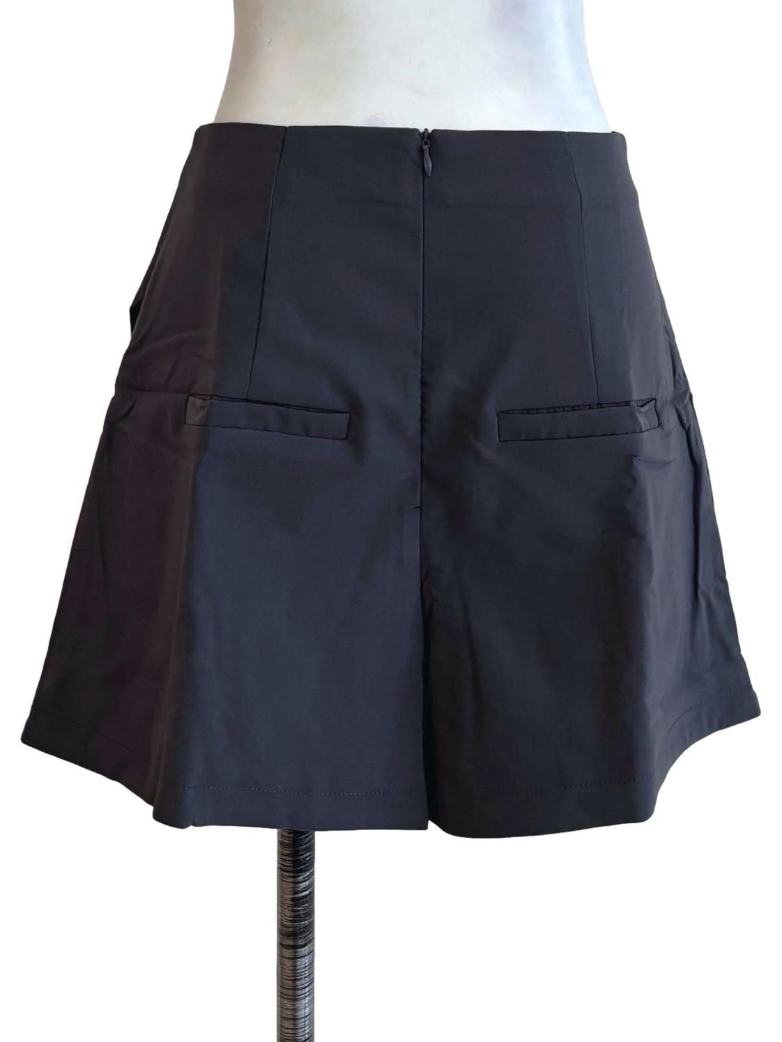 Grey Giovanni Curved Hem Skorts
