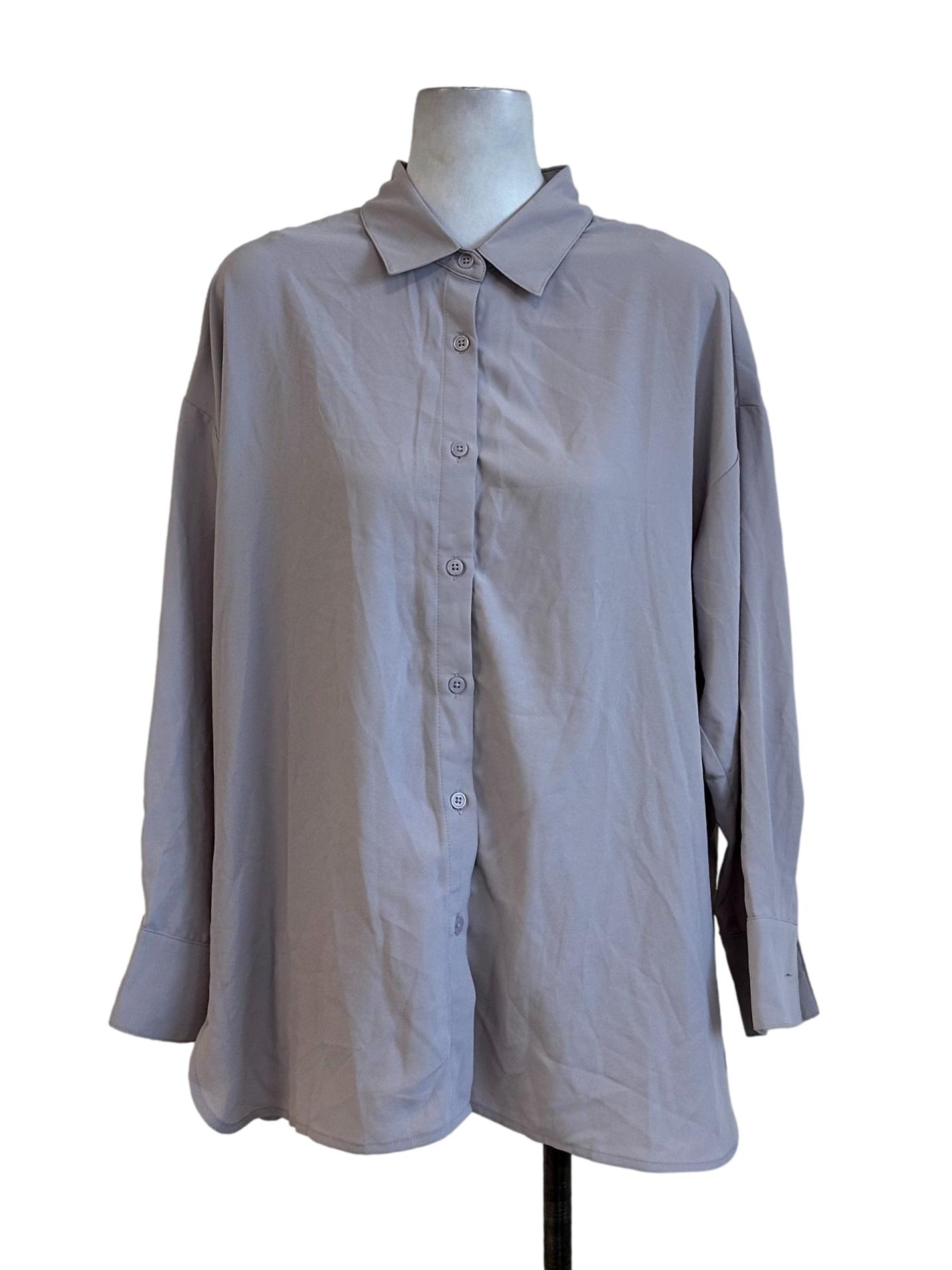 Lilac Purple Plain Blouses