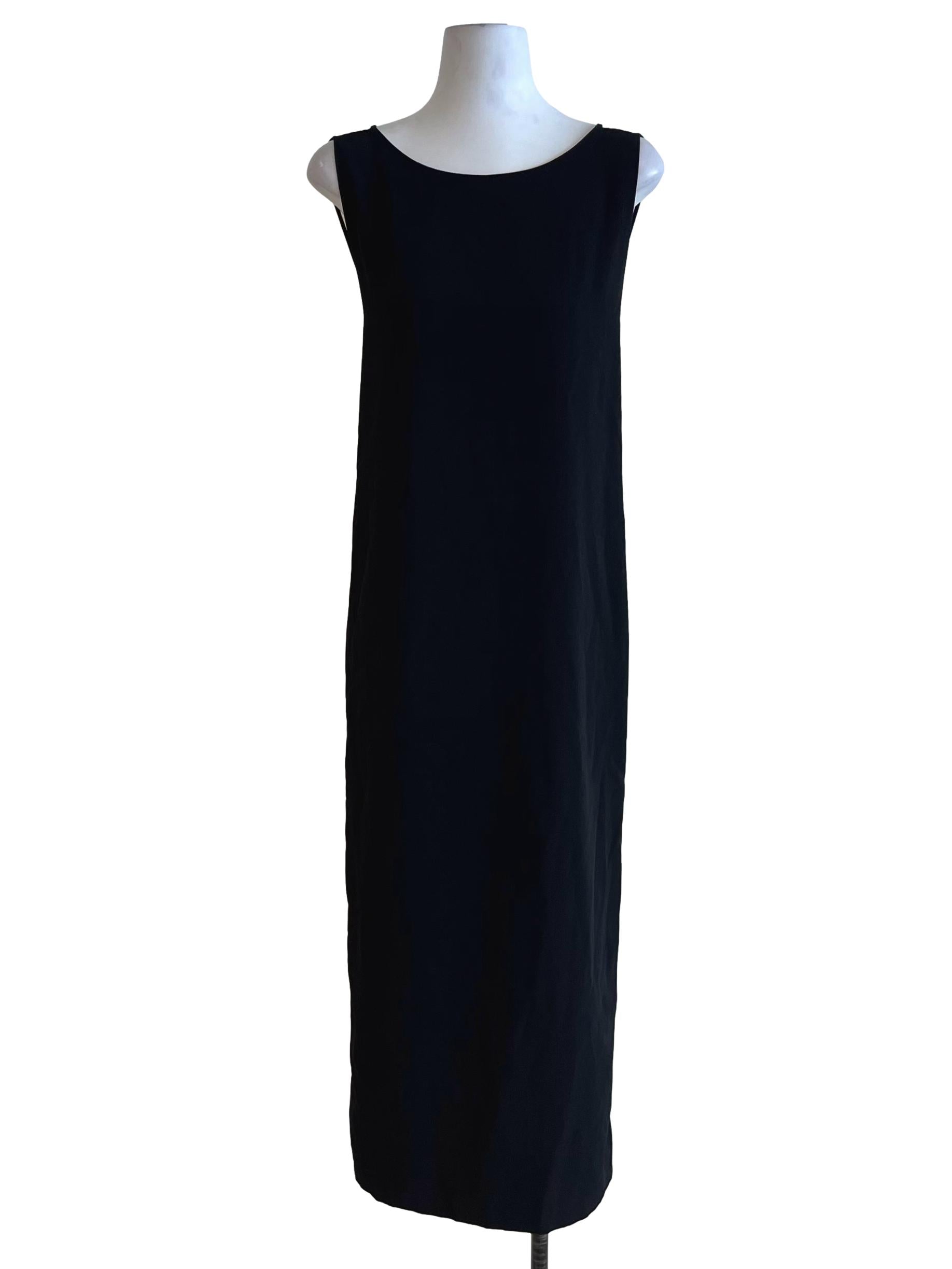 Black Low Back Strappy Dress