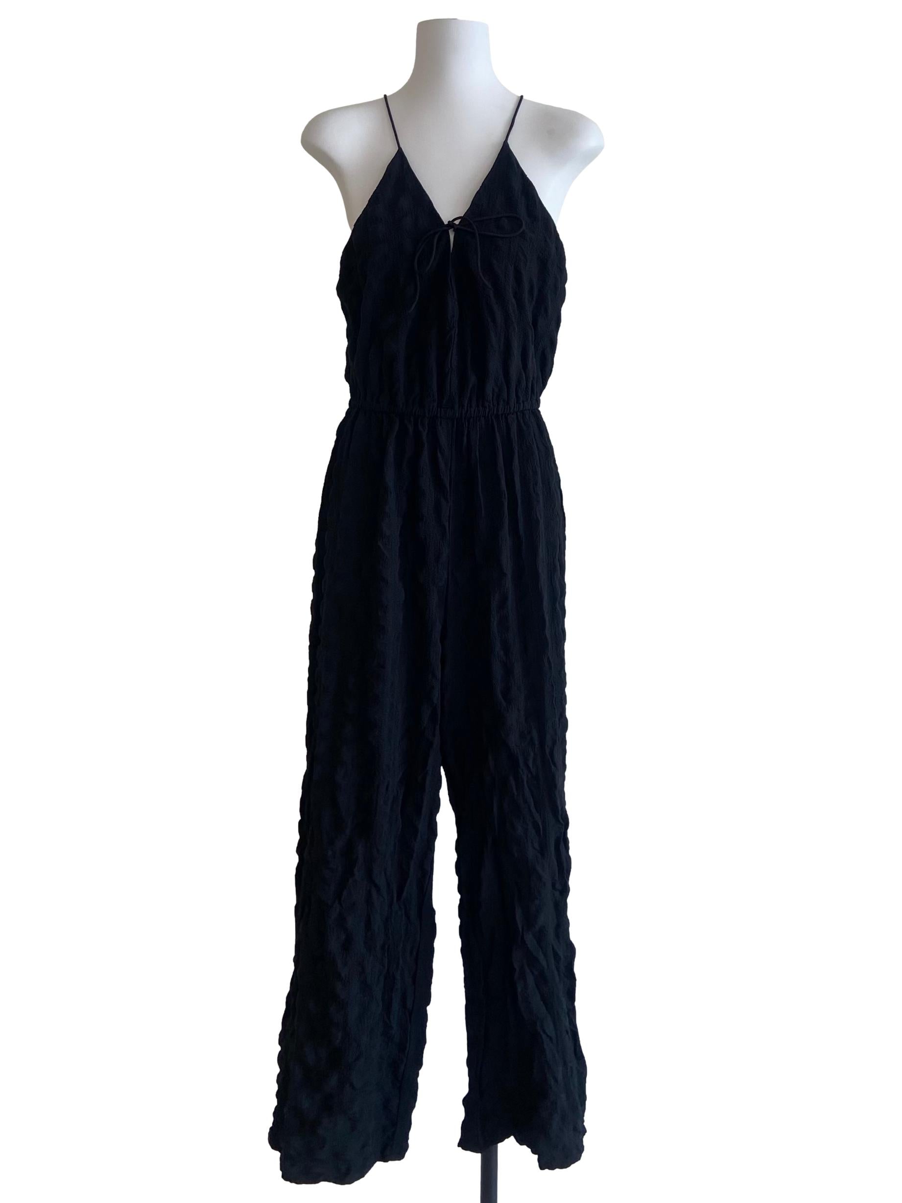 Black Spaghetti Strap Jumpsuit