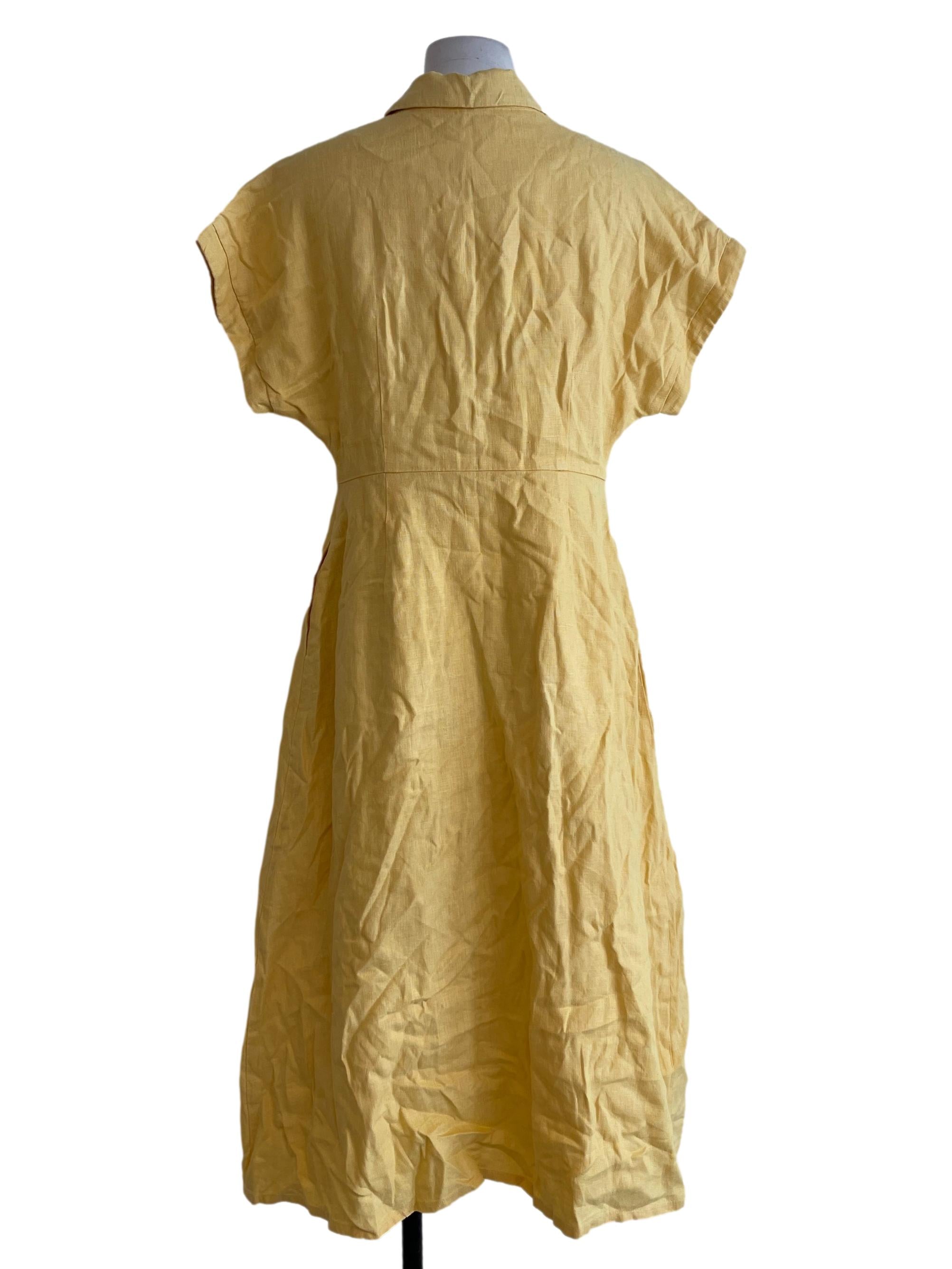 Dandelion Yellow Plain Dress OSN