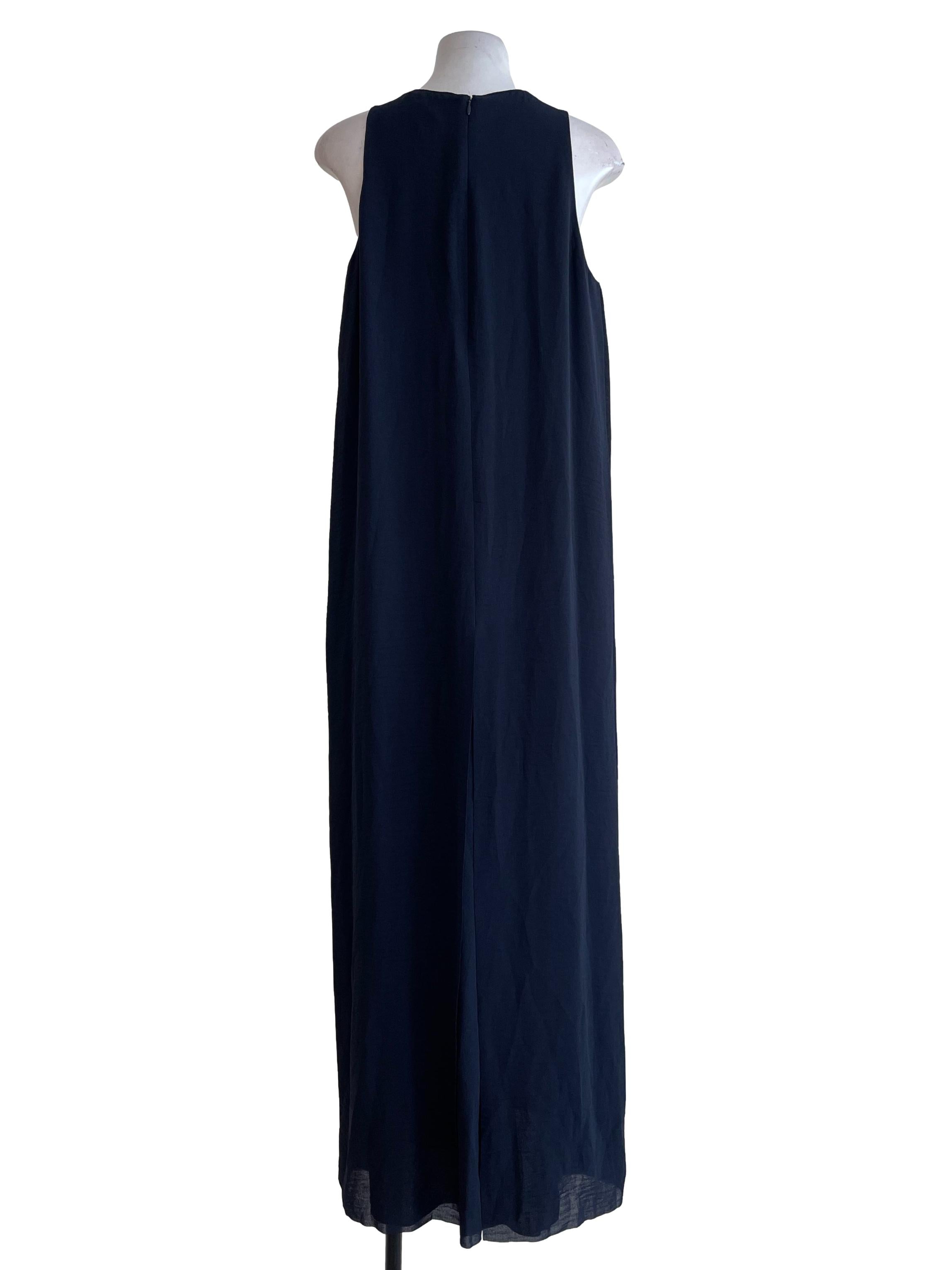 Peacock Blue Plain Maxi Dress