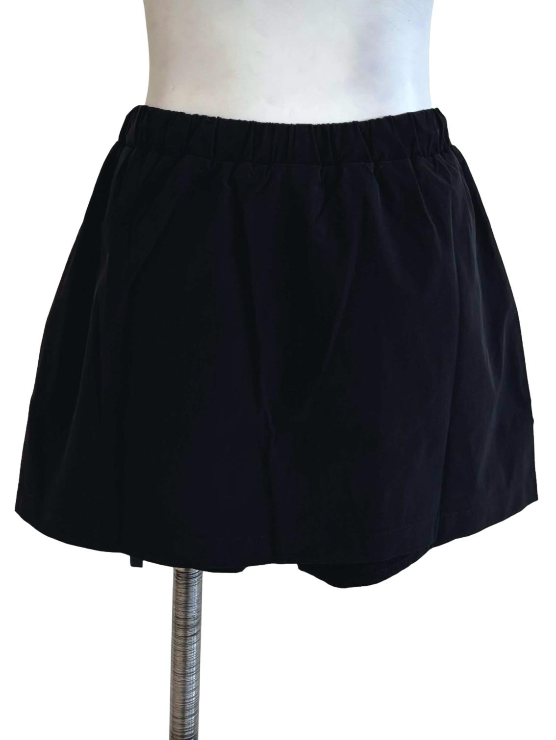 Black Reggie Parachute Skorts