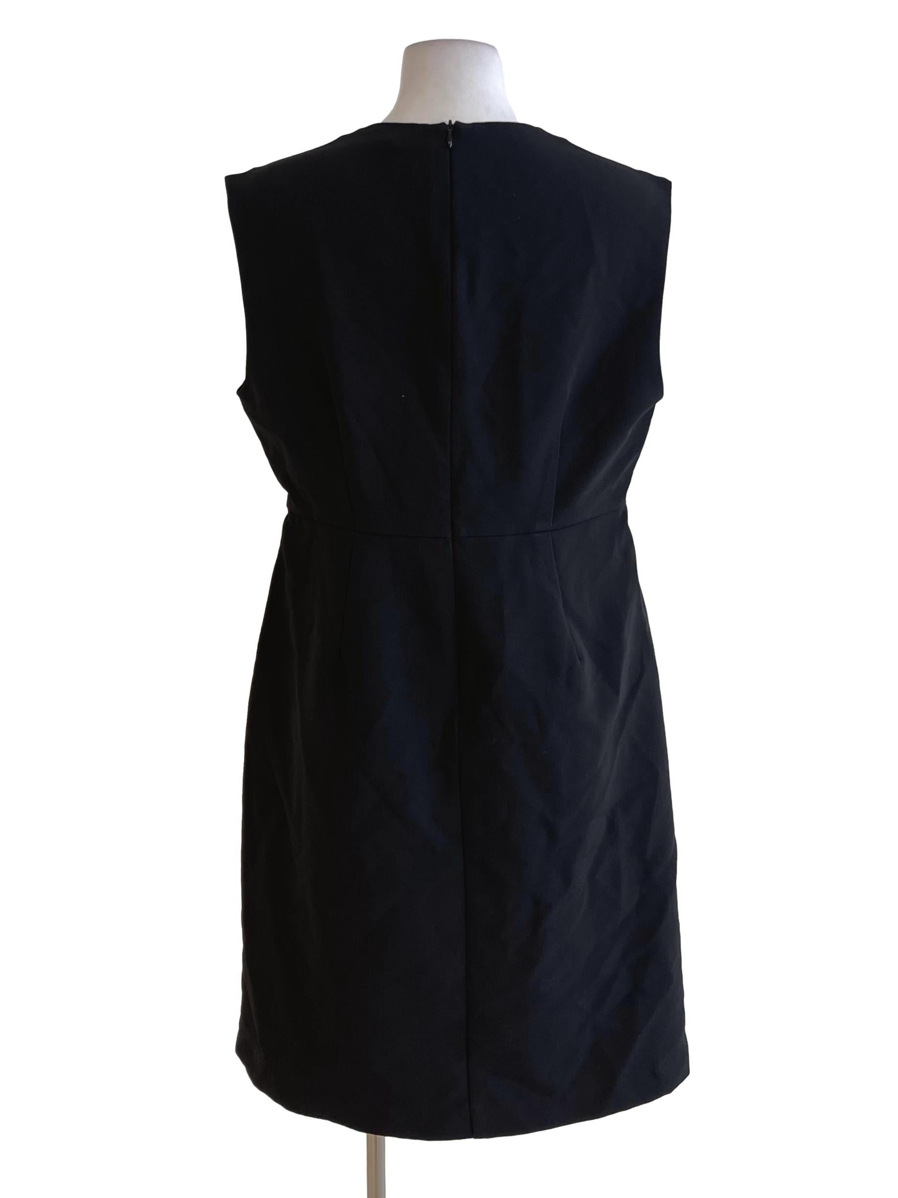 Black And White Polka Dot Abstract Draped Dress