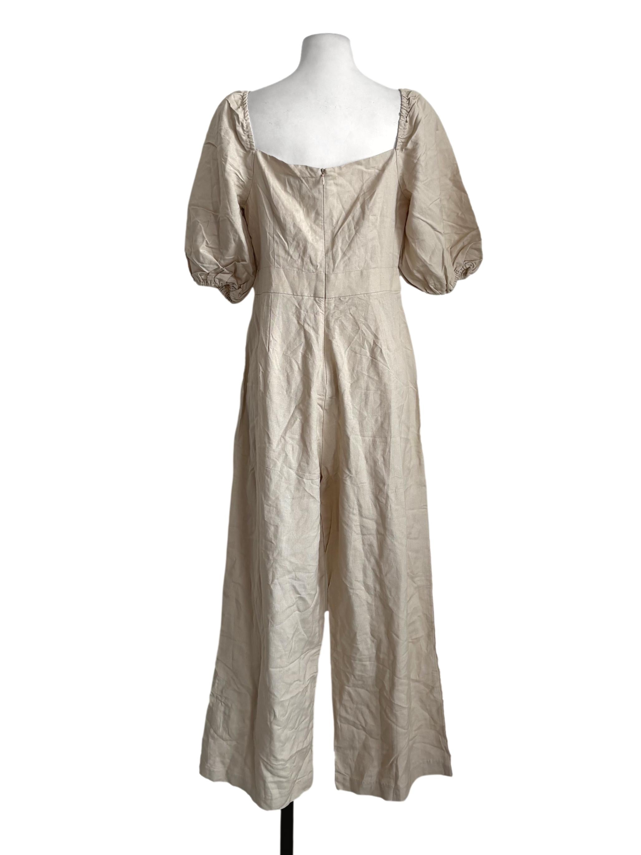 Oyster Front Knot Jumpsuit