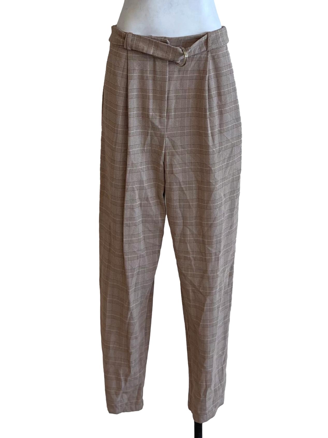 Tawny Brown Tartan Formal Pants