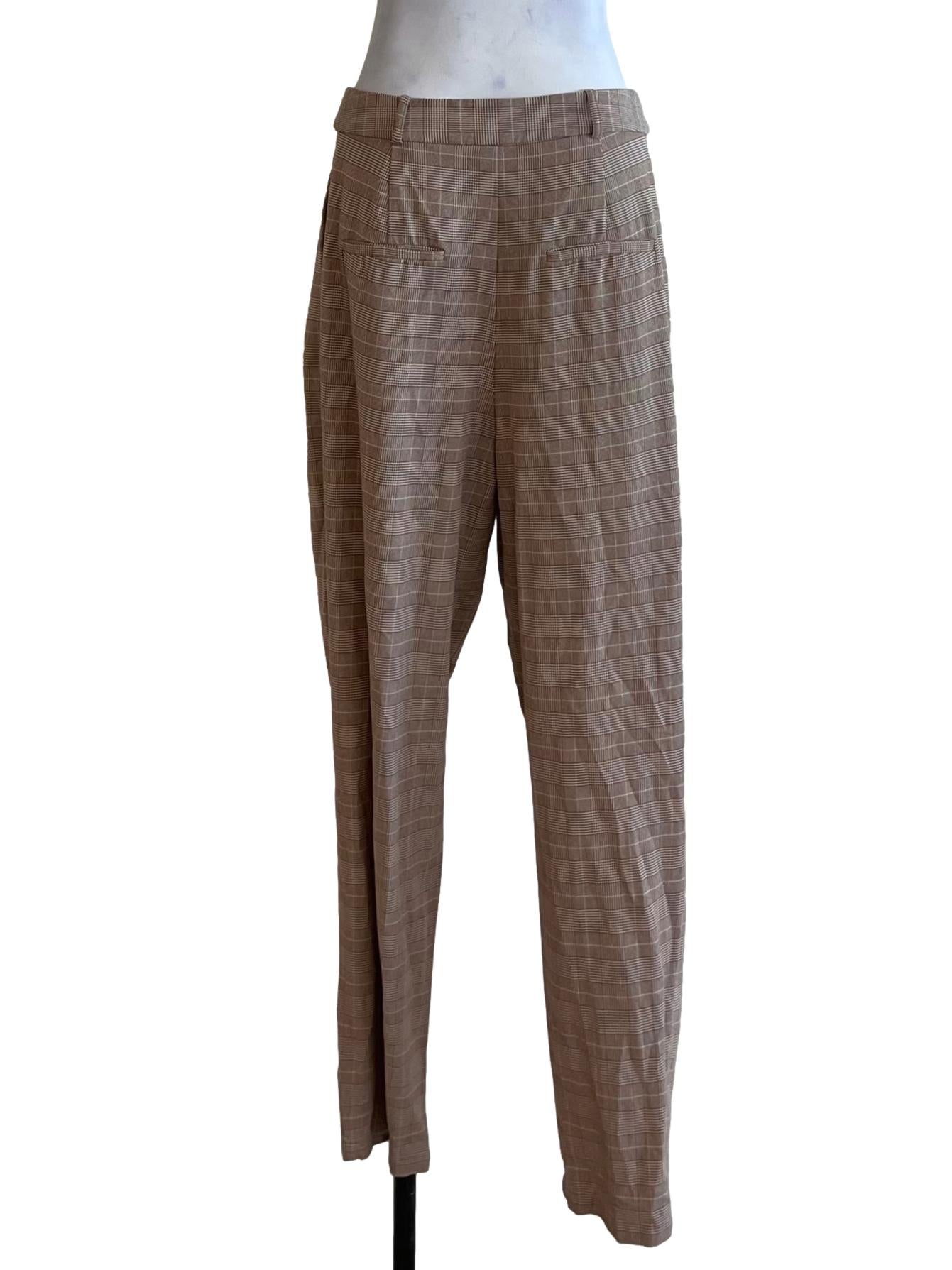 Tawny Brown Tartan Formal Pants