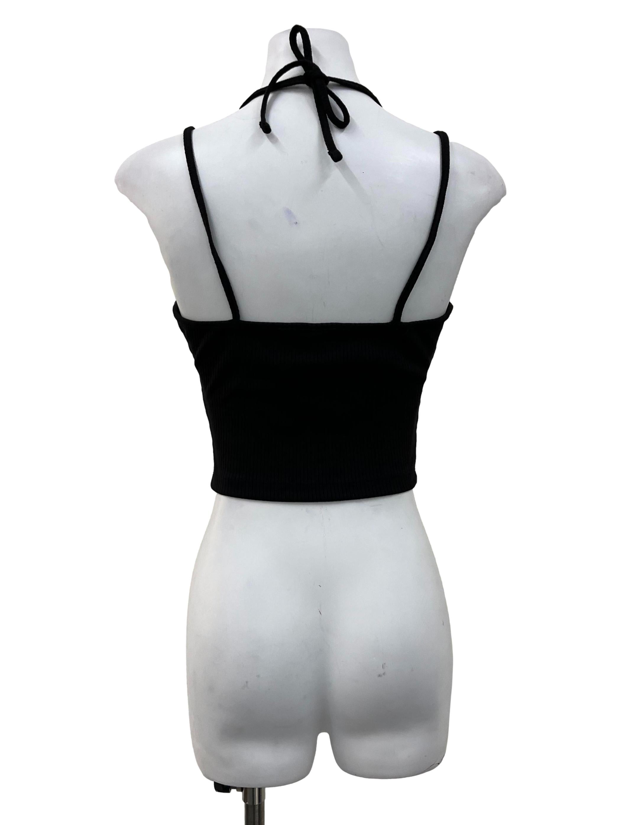 Black Classics Ribbed Crop Top