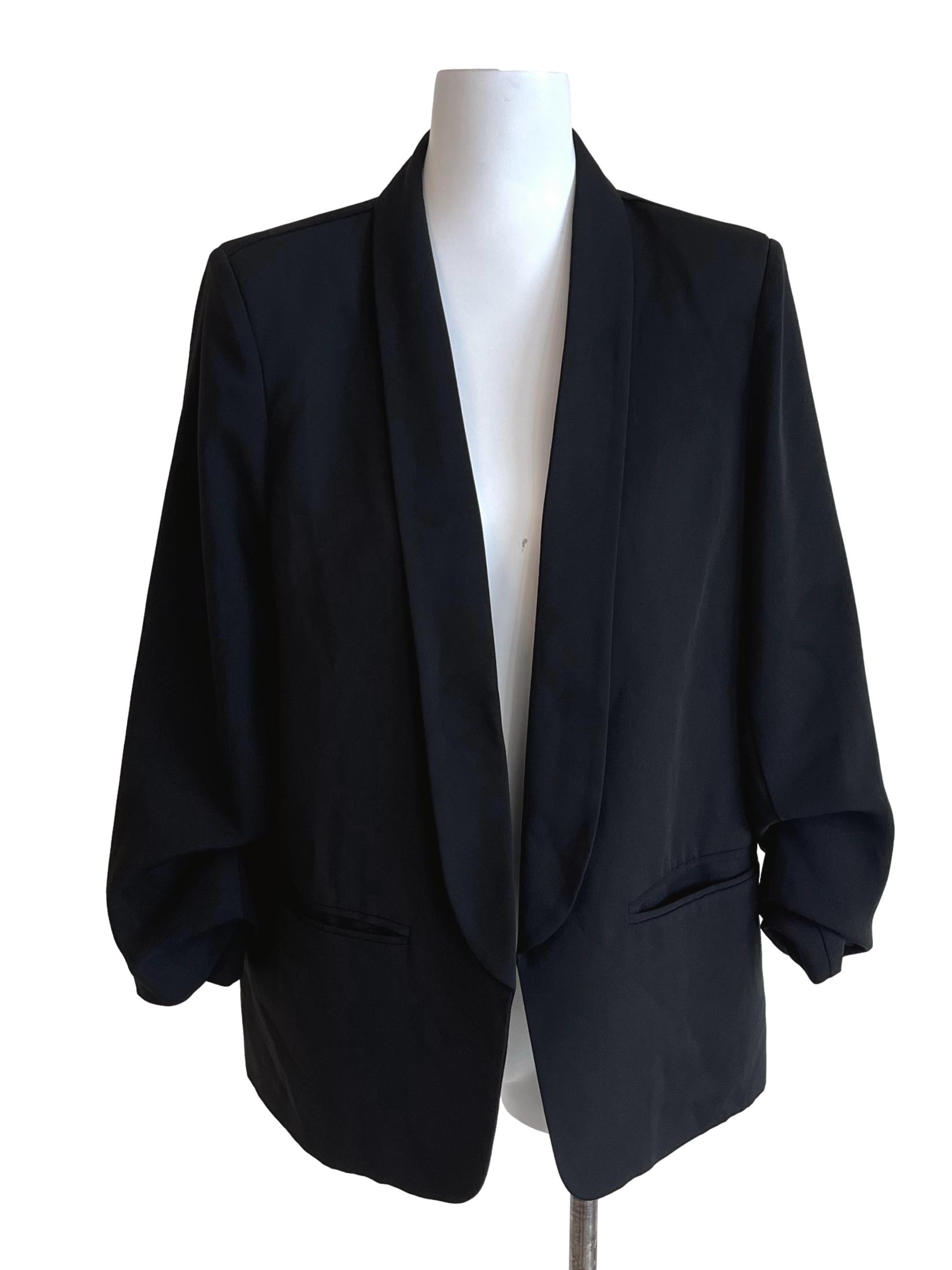 Jade Black Casual Blazers LB