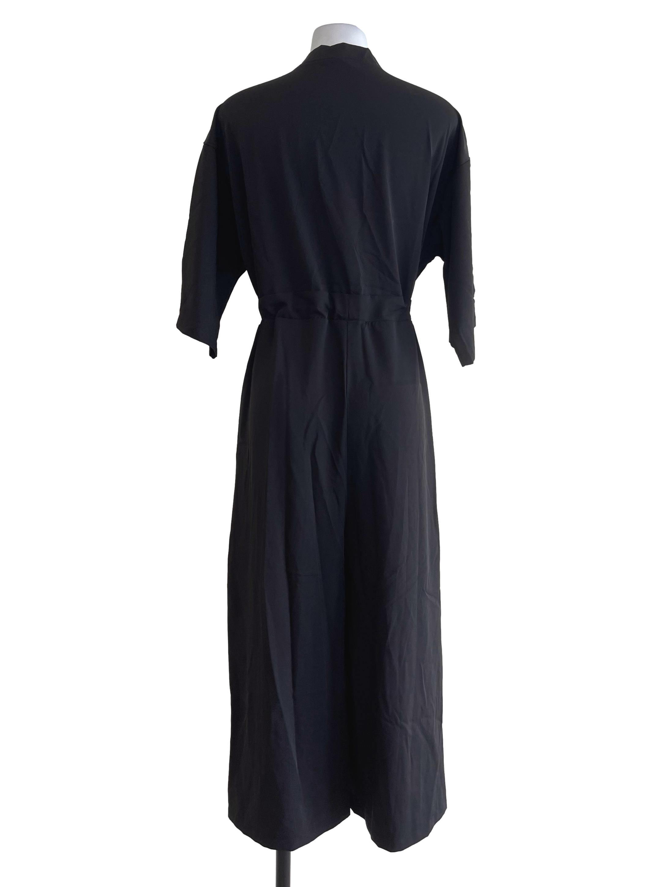 Black Buttoned Jumpsuit