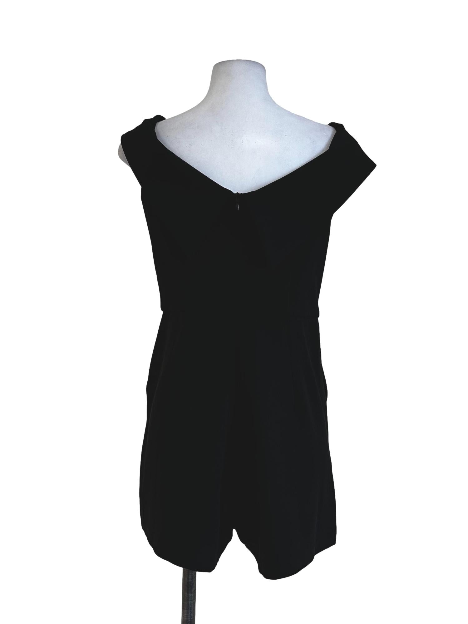Black Plain Rompers