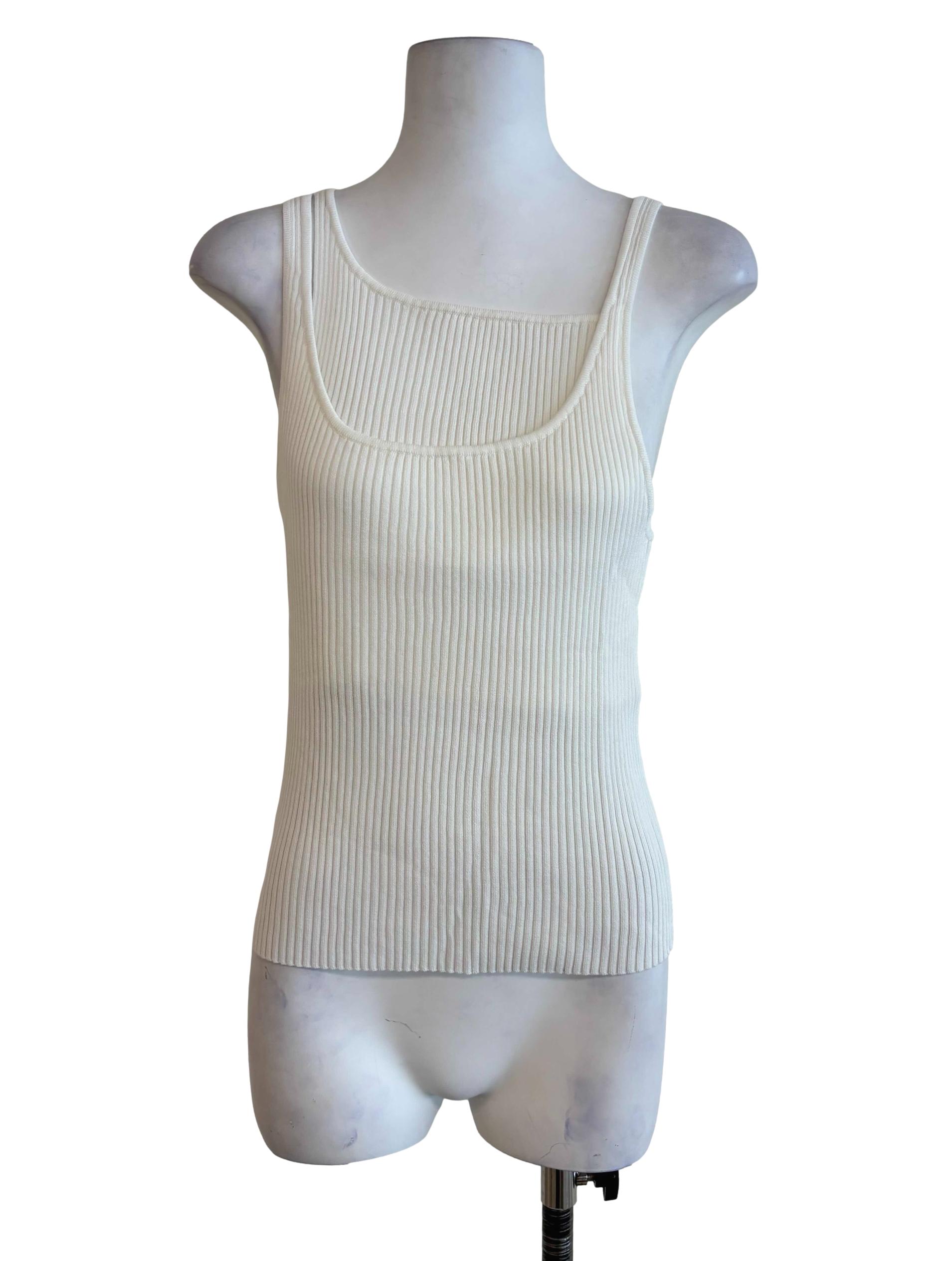 White Kimberly Layered Knit Top