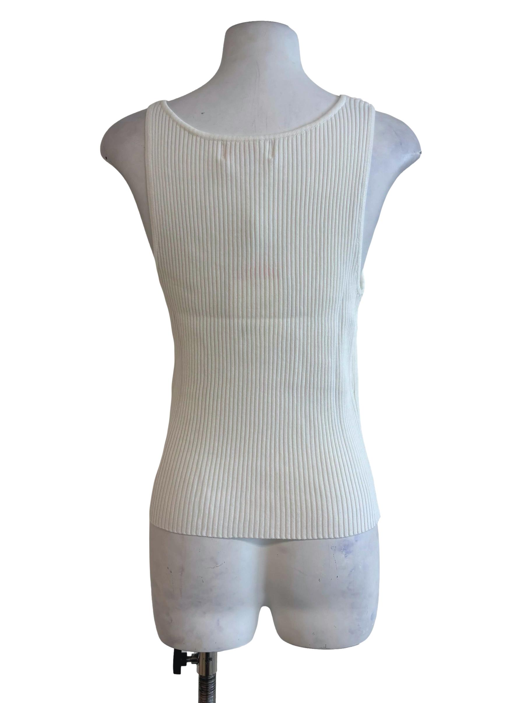 White Kimberly Layered Knit Top