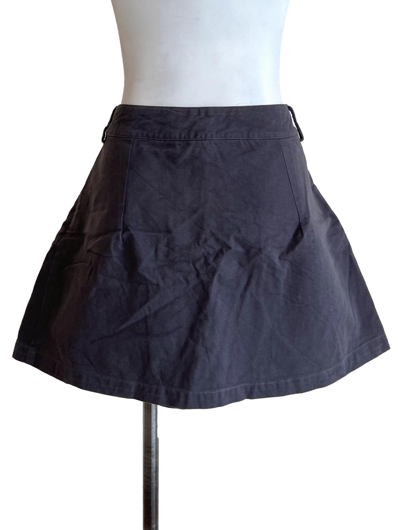 Shadow Grey A Line Skirt TTR