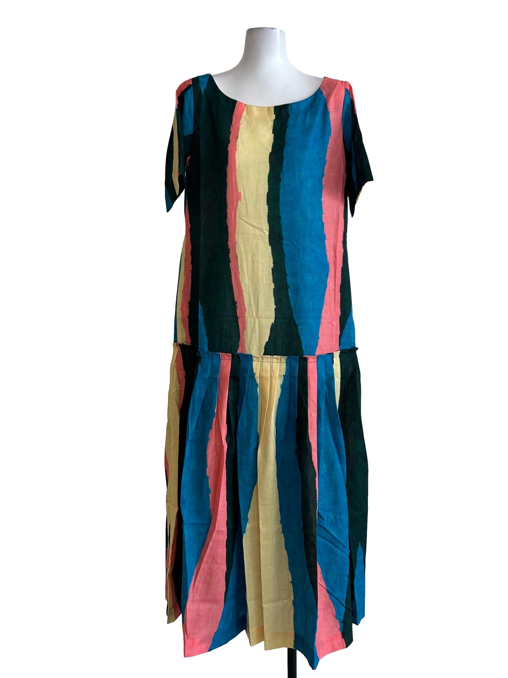 Multicolour Abstract Printed Dress