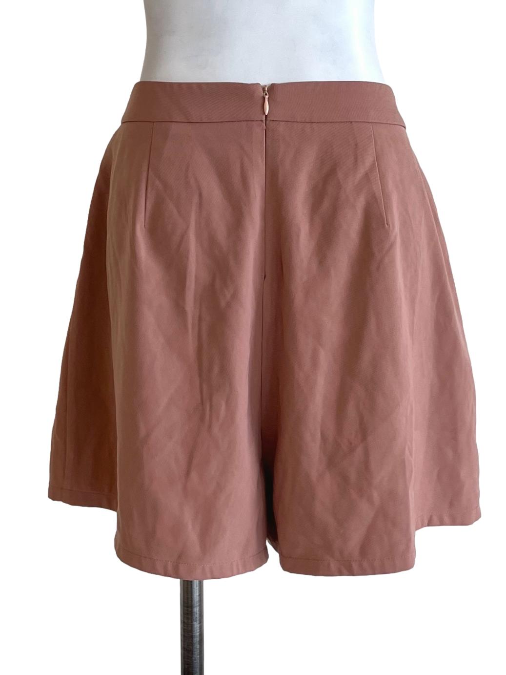 Coral Pink Relaxed Skorts