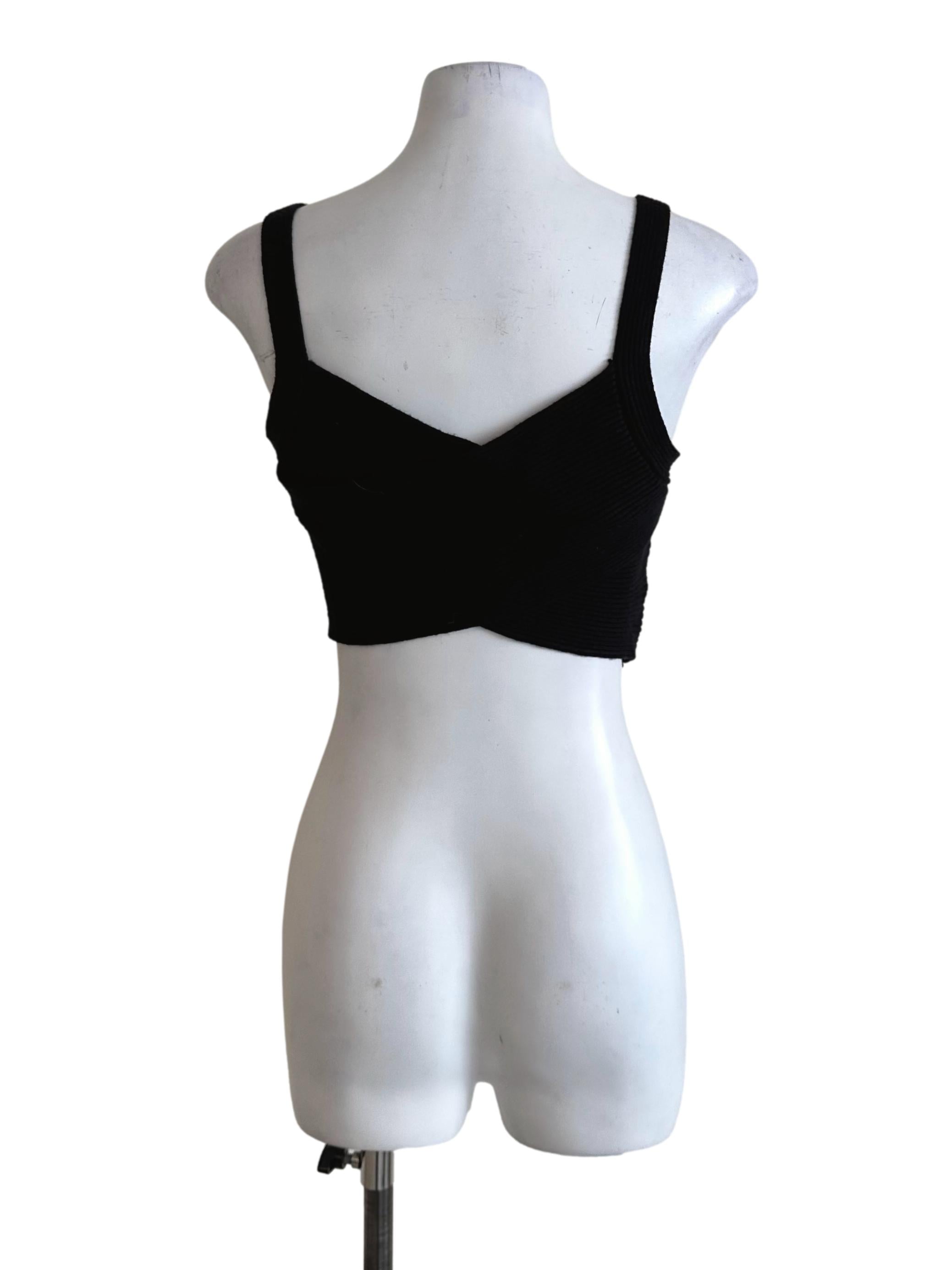Raven Black Knit Tank Top