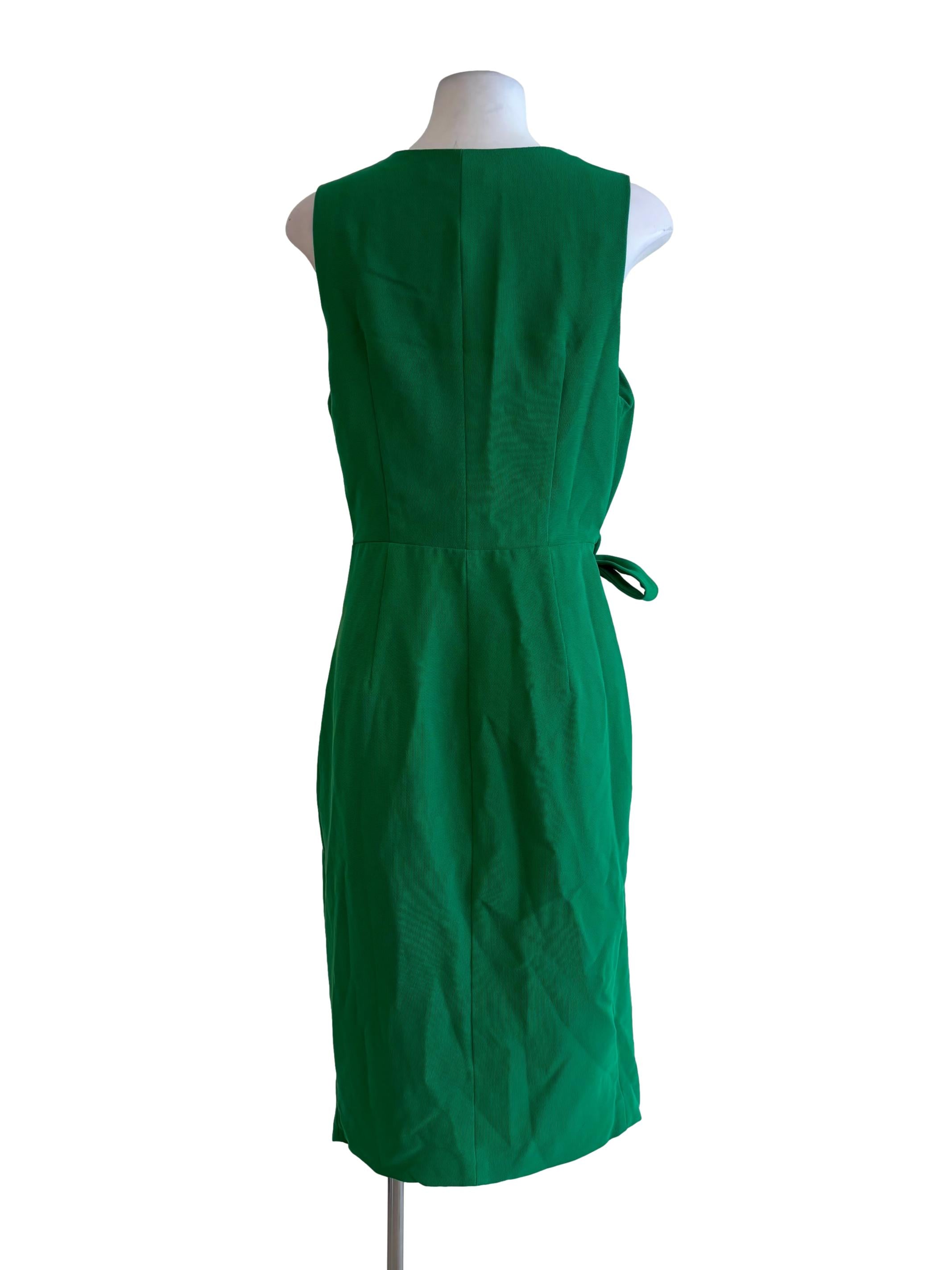 Jade Green Pencil Wrap Dress