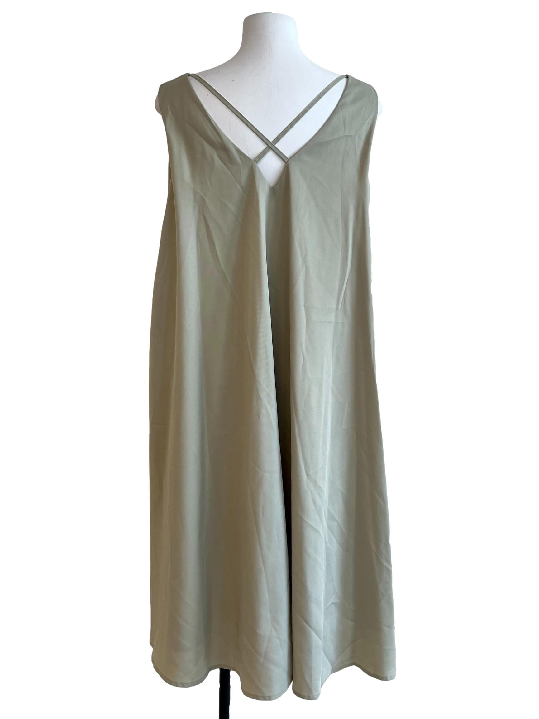 Sage Green Tent Midi Dress