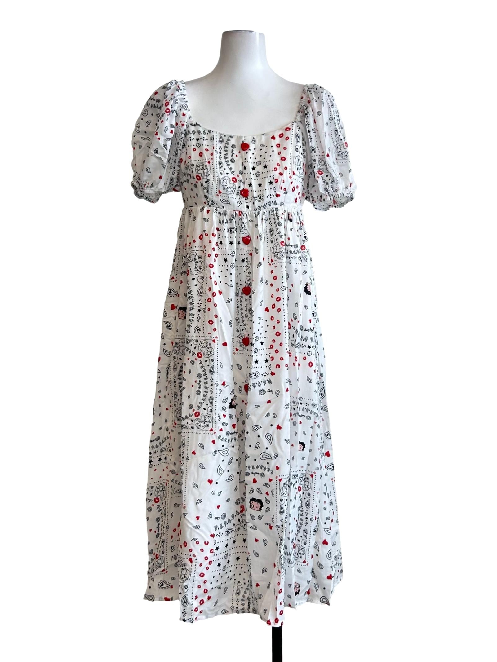 White Betty Boop X Pomelo Dress