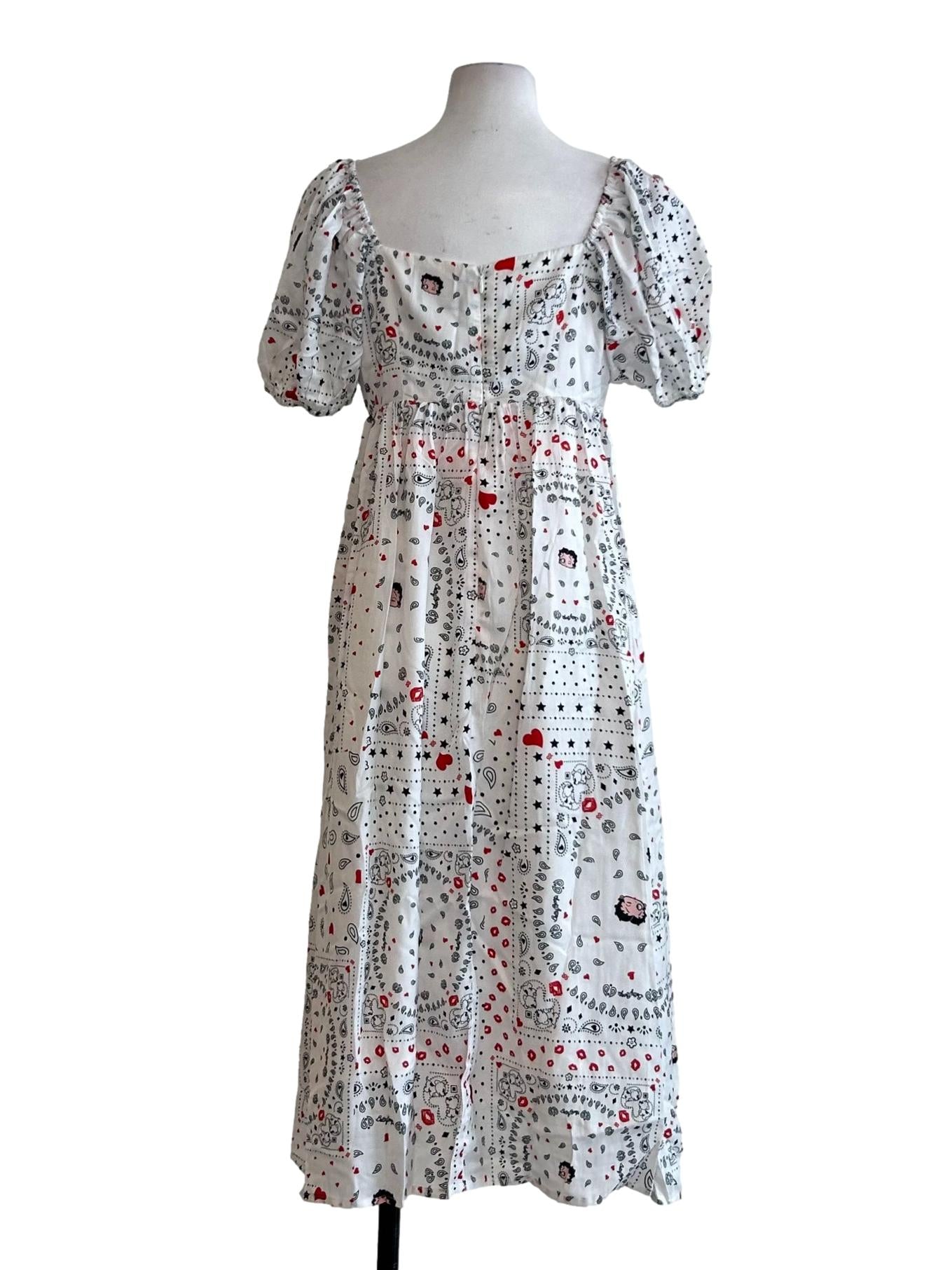 White Betty Boop X Pomelo Dress