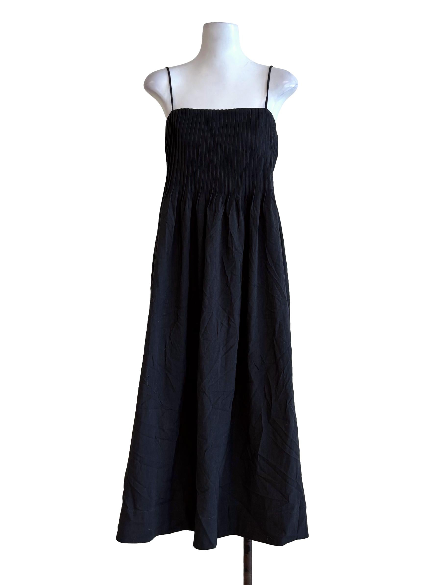 Charcoal Black Spaghetti Strap Dress LB